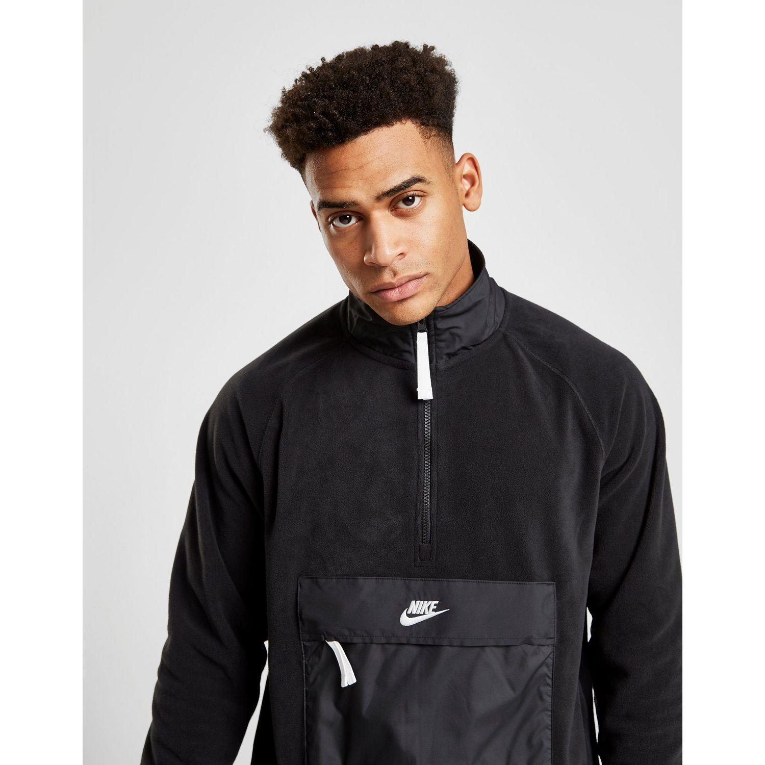 nike seasonal polar fleece half zip jacket