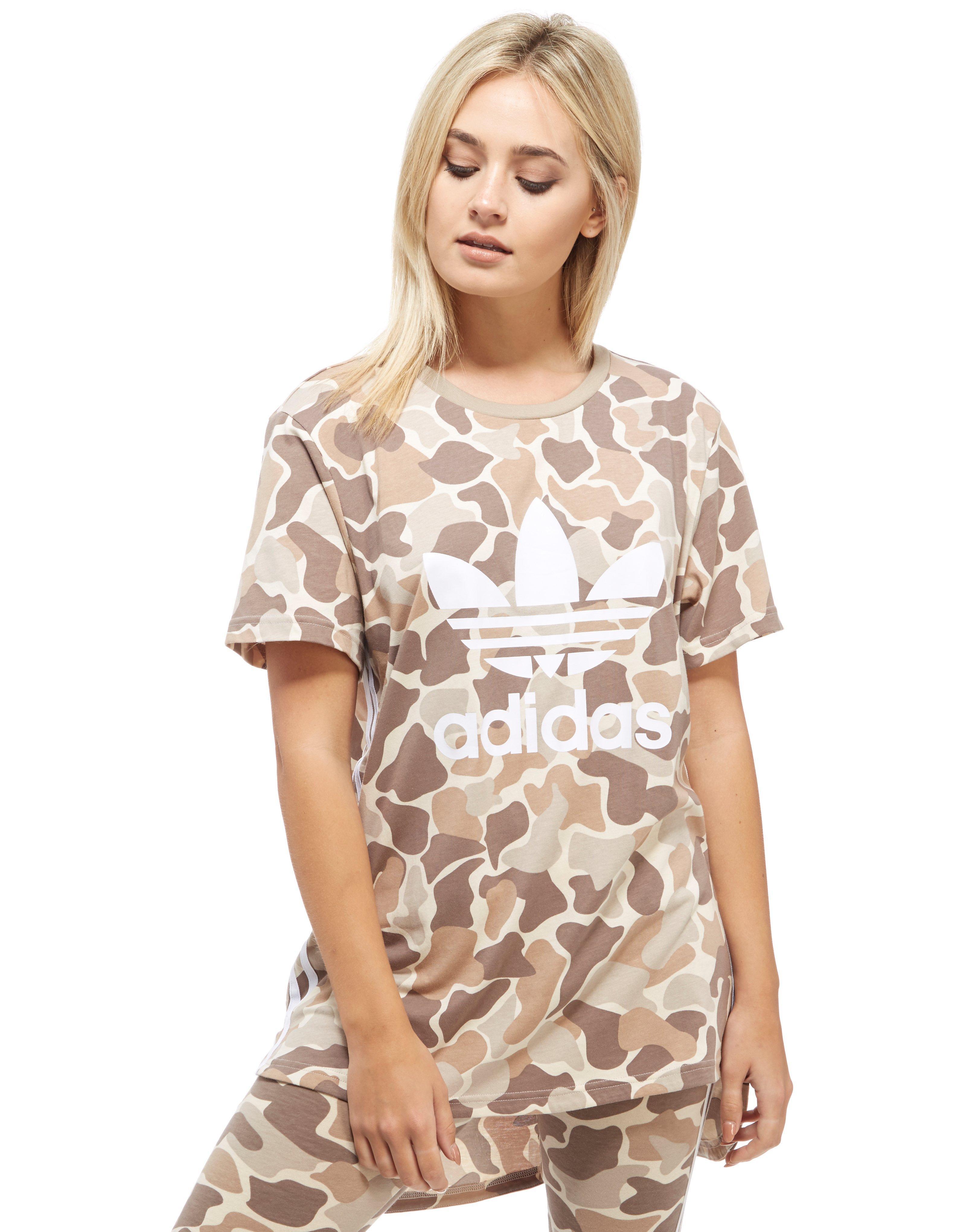 Adidas originals 3 stripes camo t shirt