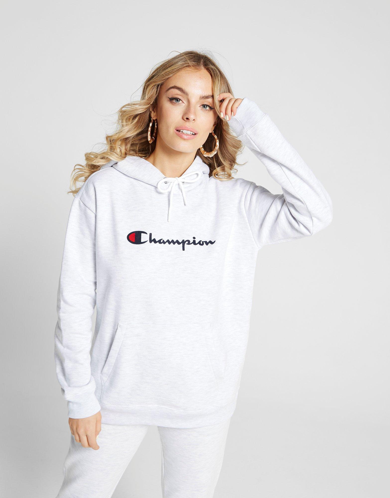 white girls champion hoodie