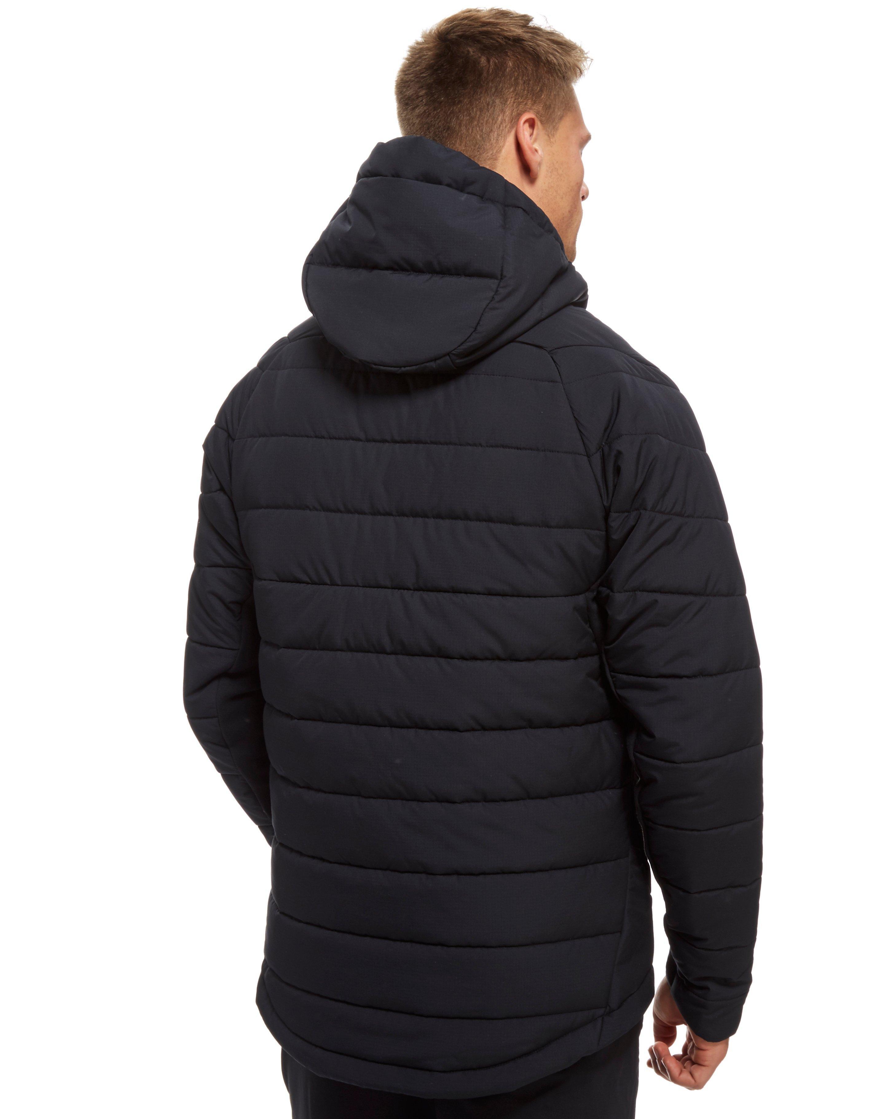 nike sportswear hooded down jacket black