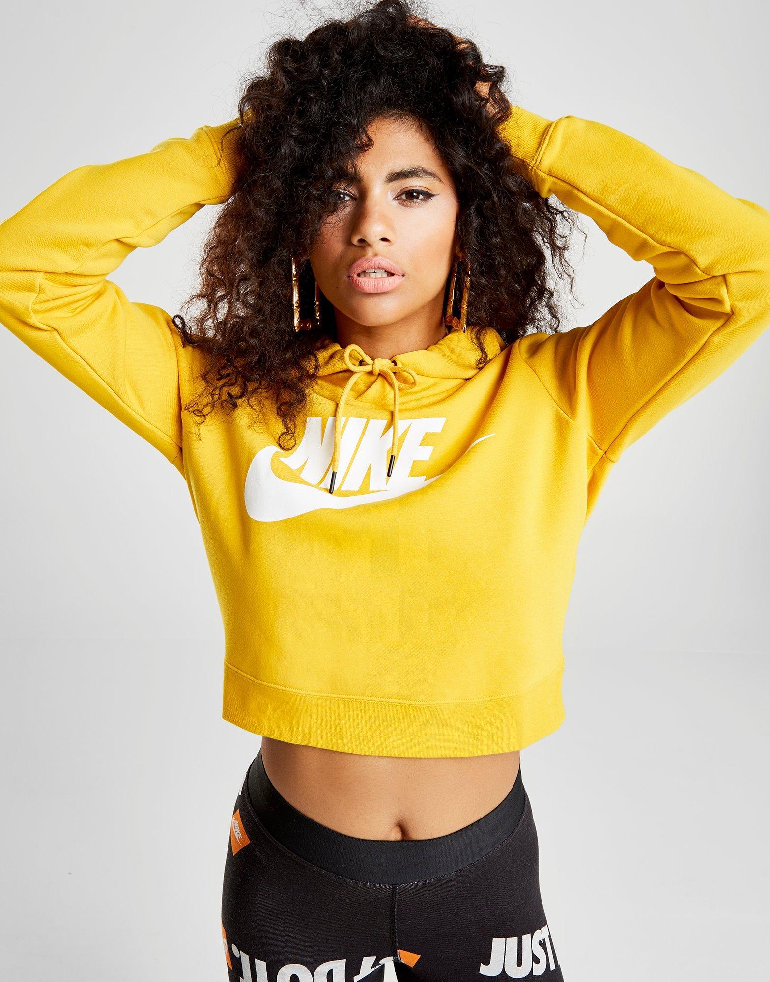 Nike Cotton Rally Crop Overhead Hoodie 