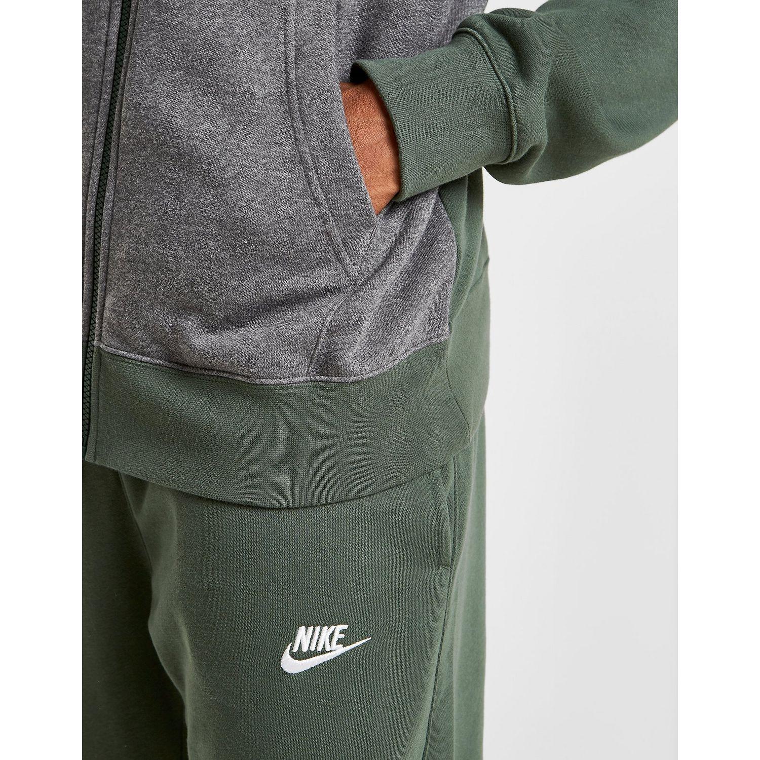 nike green and grey tracksuit