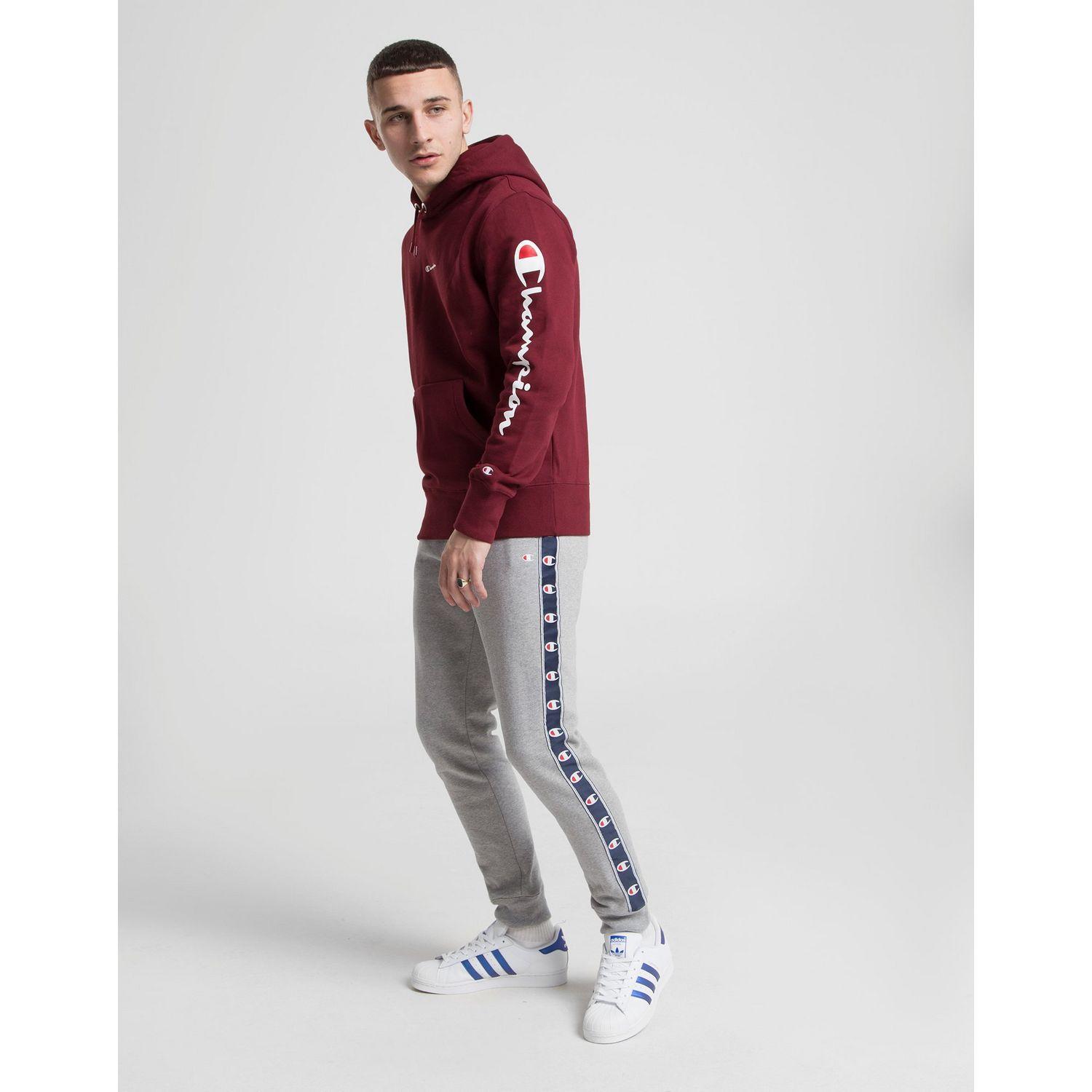 champion sleeve logo overhead hoodie