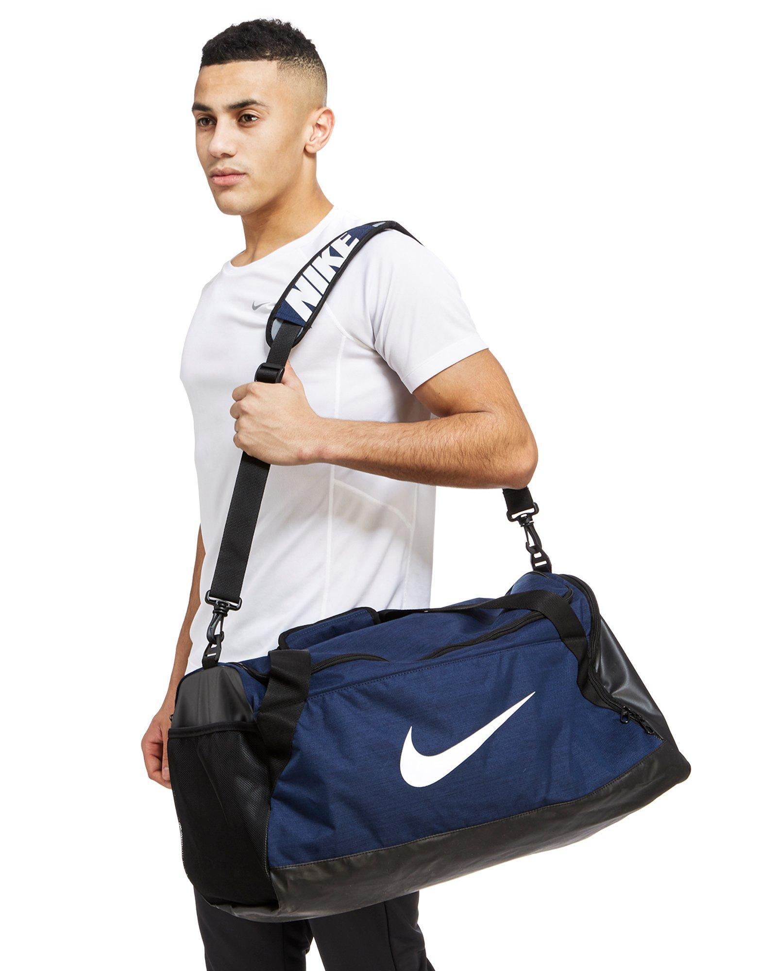Nike Synthetic Brasilia Medium Duffle Bag in Navy (Blue) for Men - Lyst