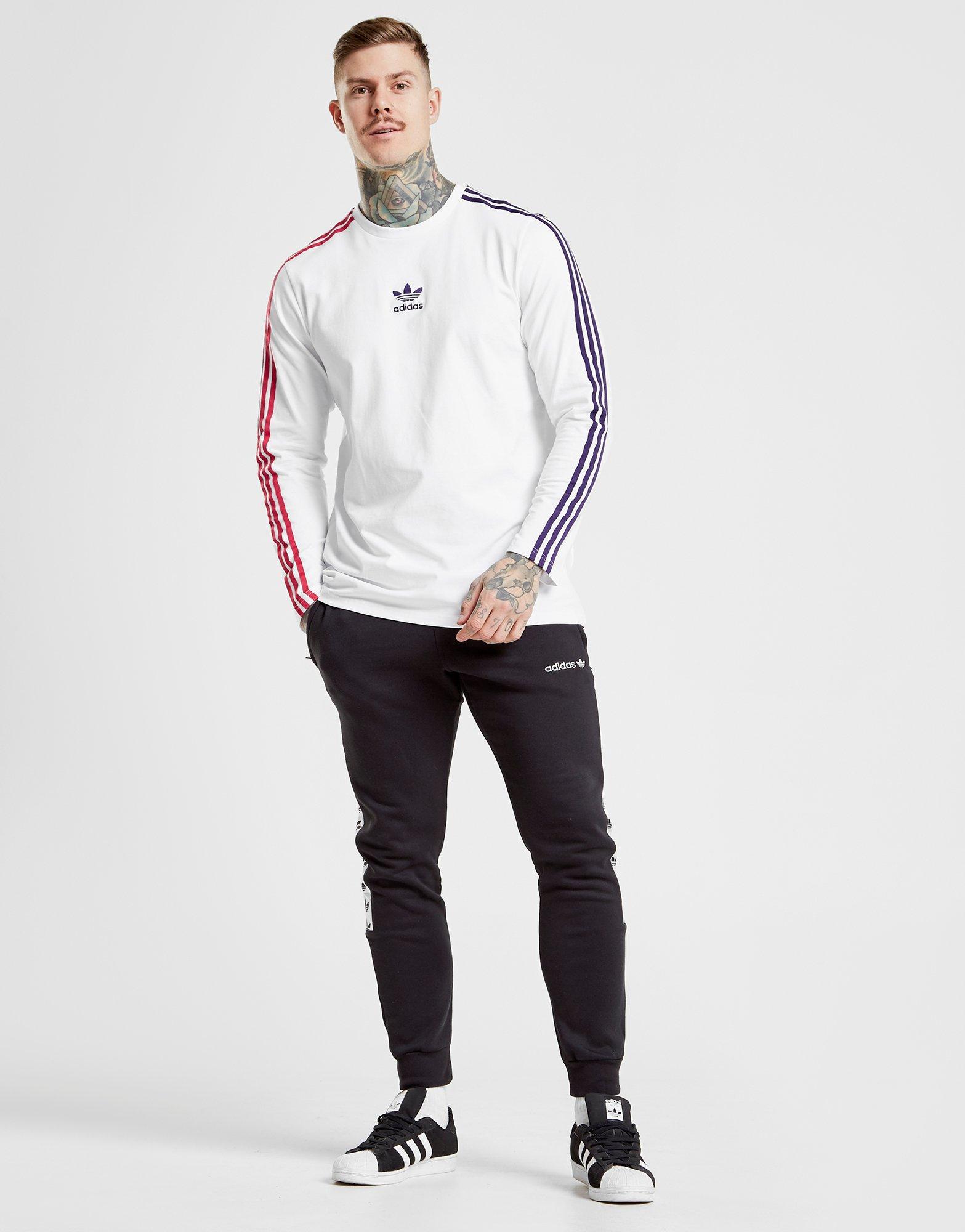 adidas originals tape fleece track pants