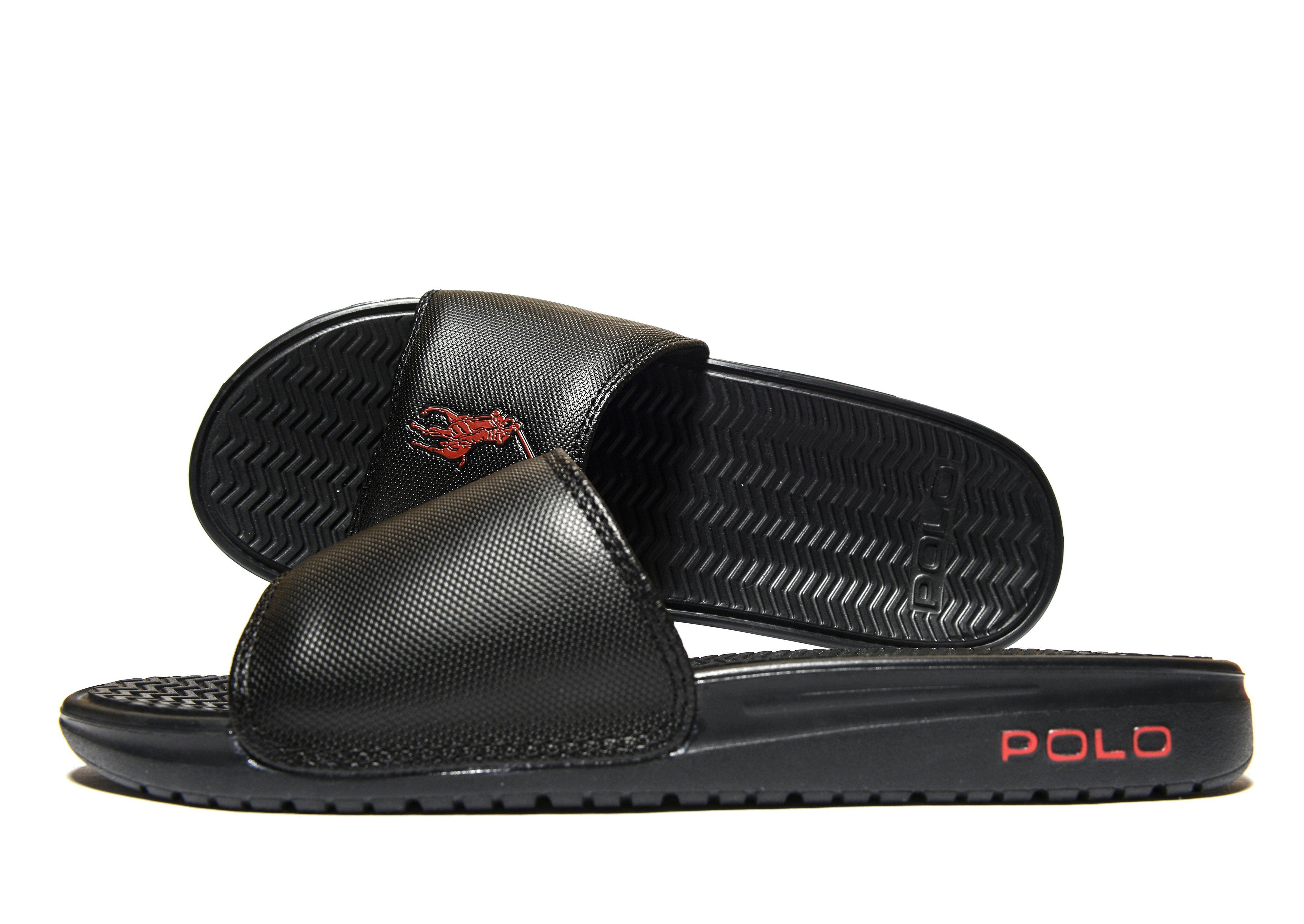 black polo slides