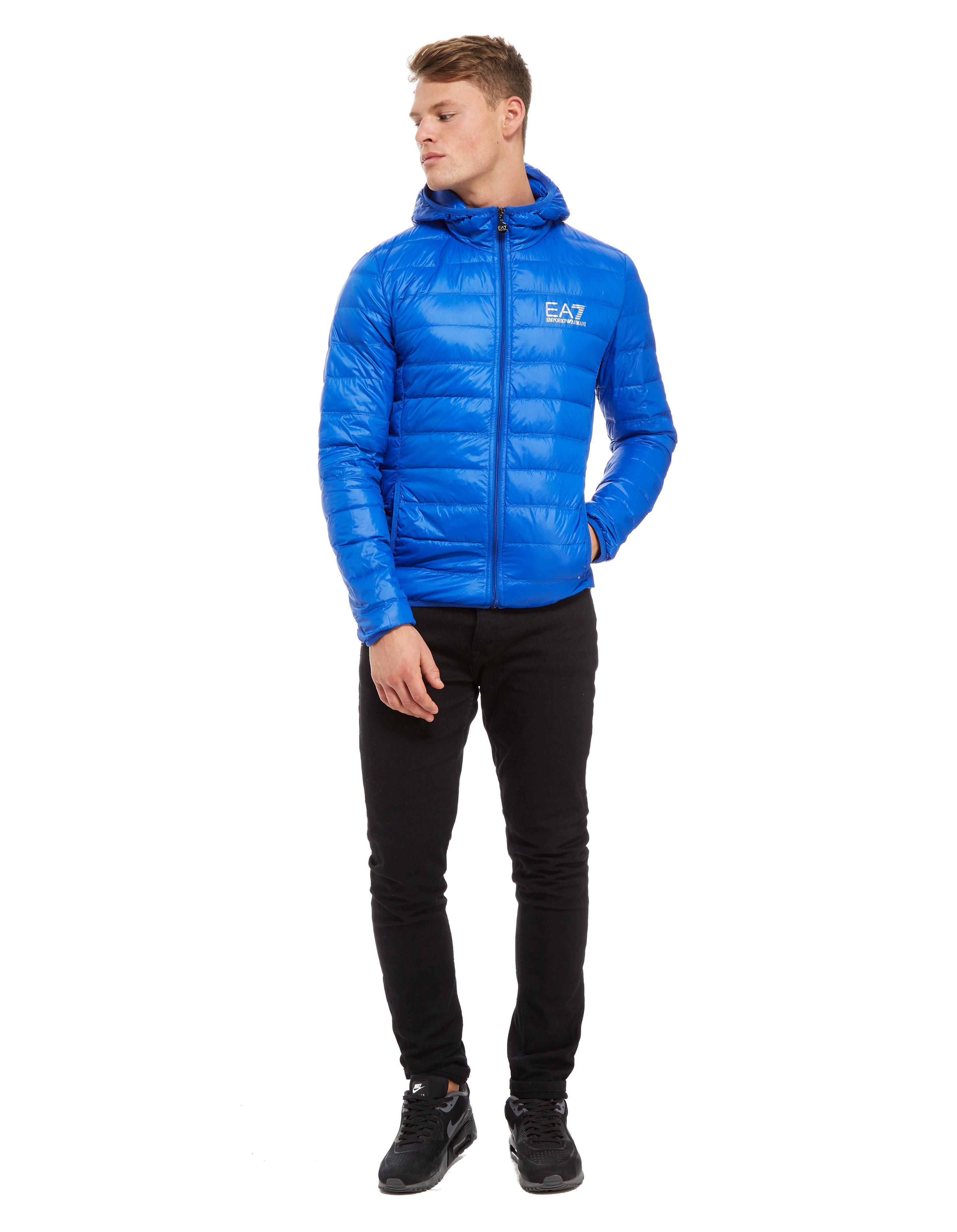 ea7 bubble jacket blue