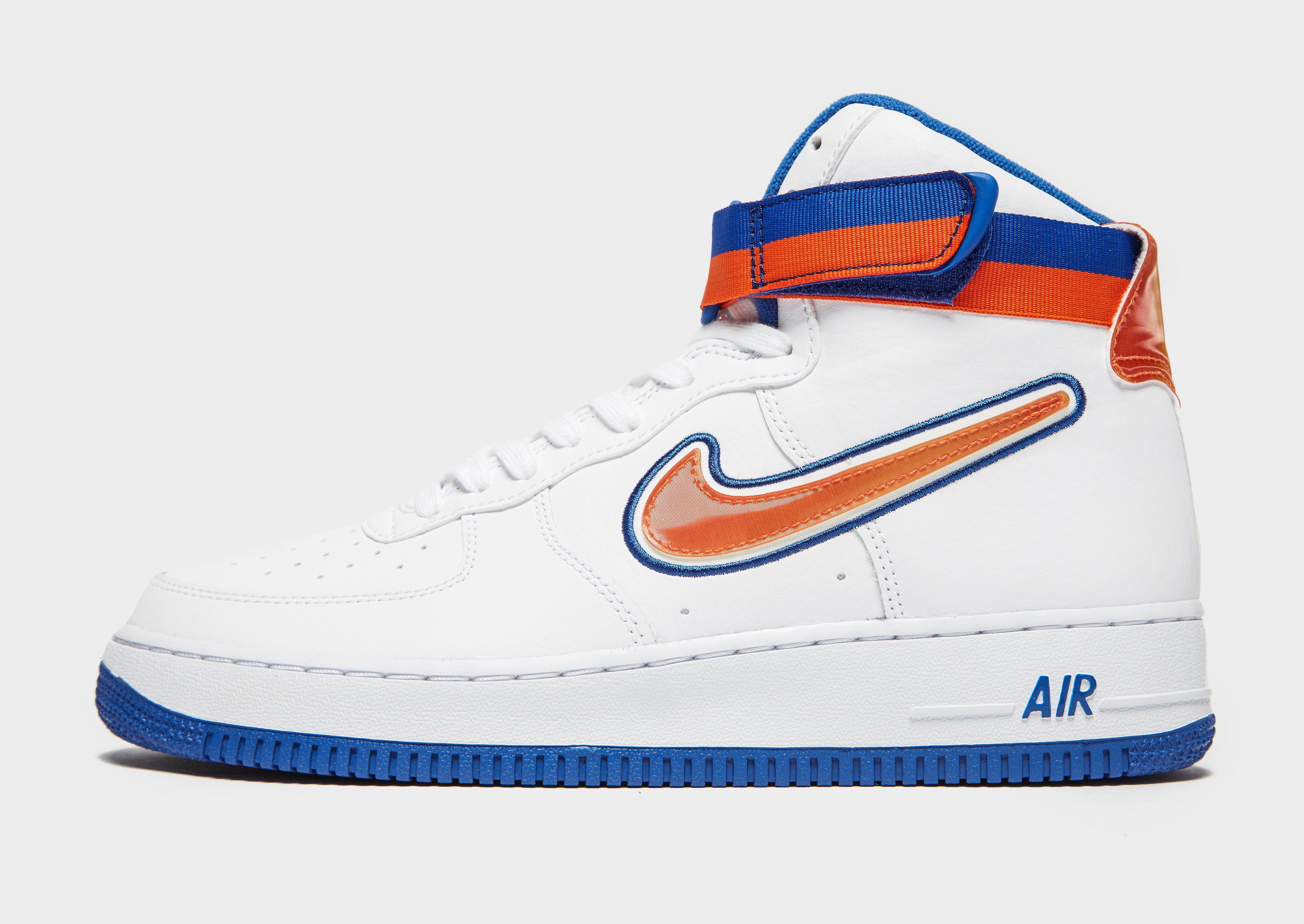 nike air force 1 blue orange
