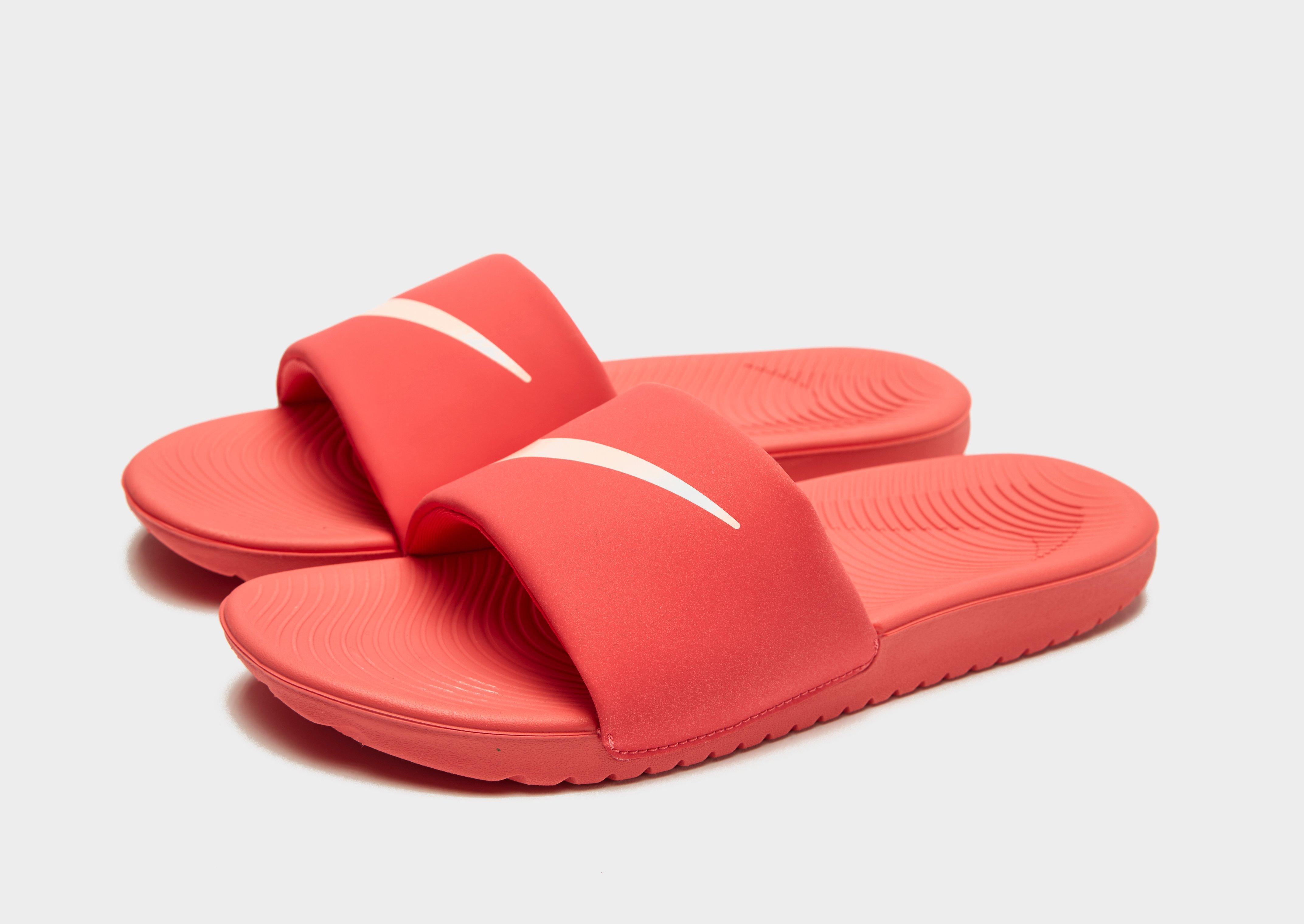 nike kawa slides junior pink