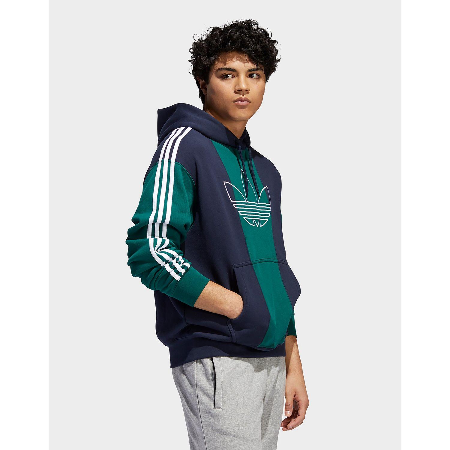 adidas Originals Cotton Off Court Trefoil Hoodie in Blue for Men - Lyst