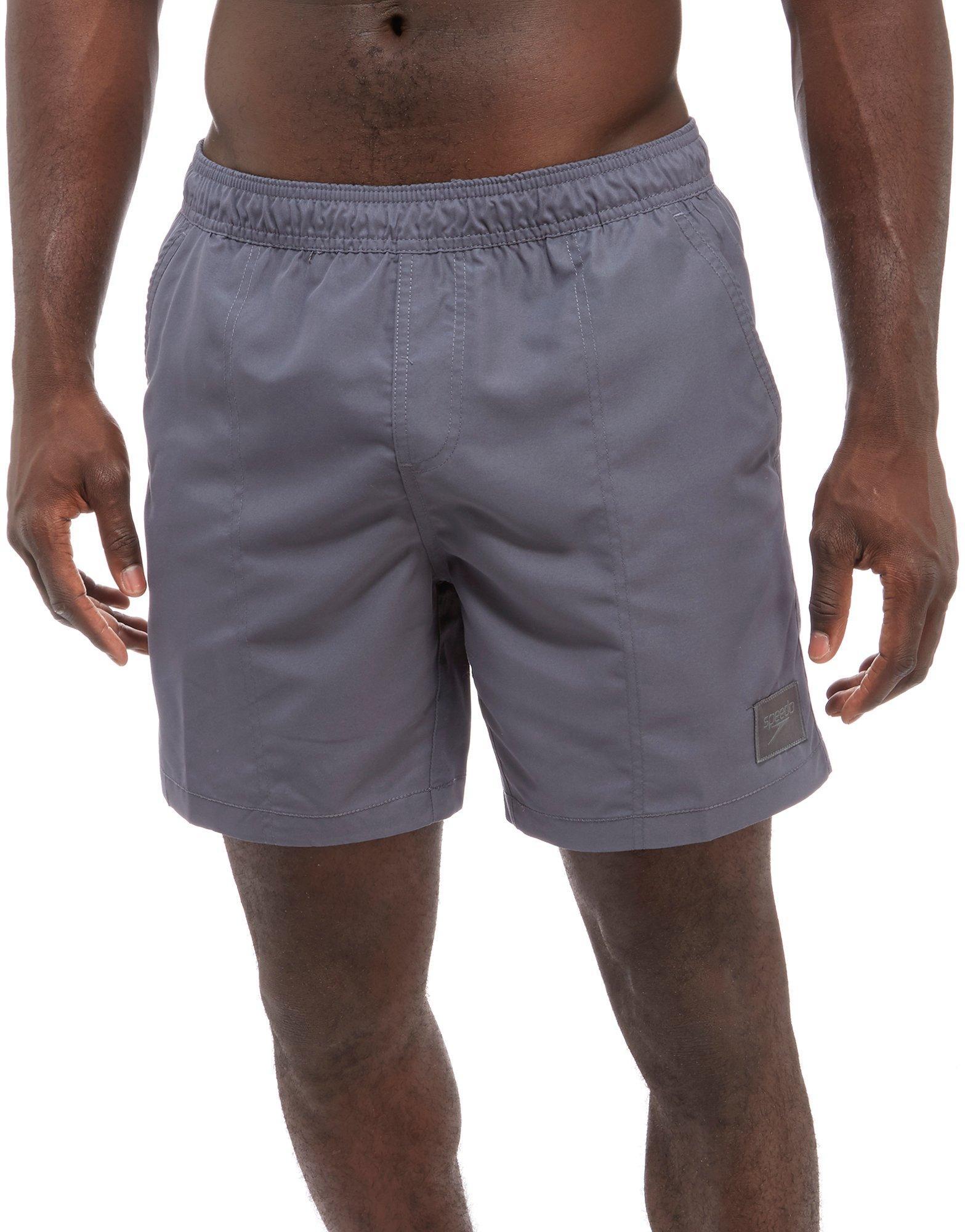 Speedo Synthetic Check Trim 16" Swim Shorts in Grey (Gray) for Men Lyst