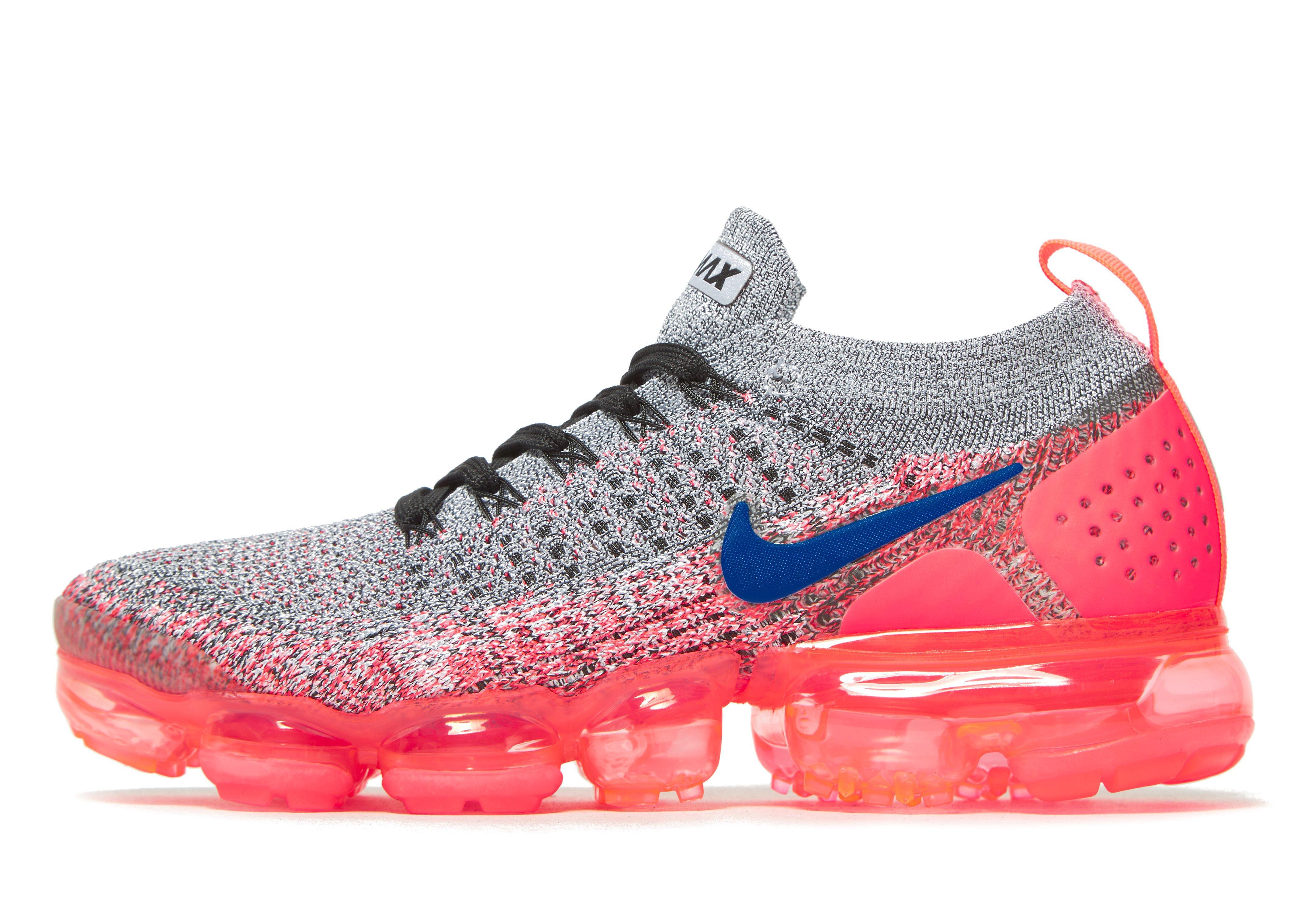 nike vapormax flyknit pink and grey