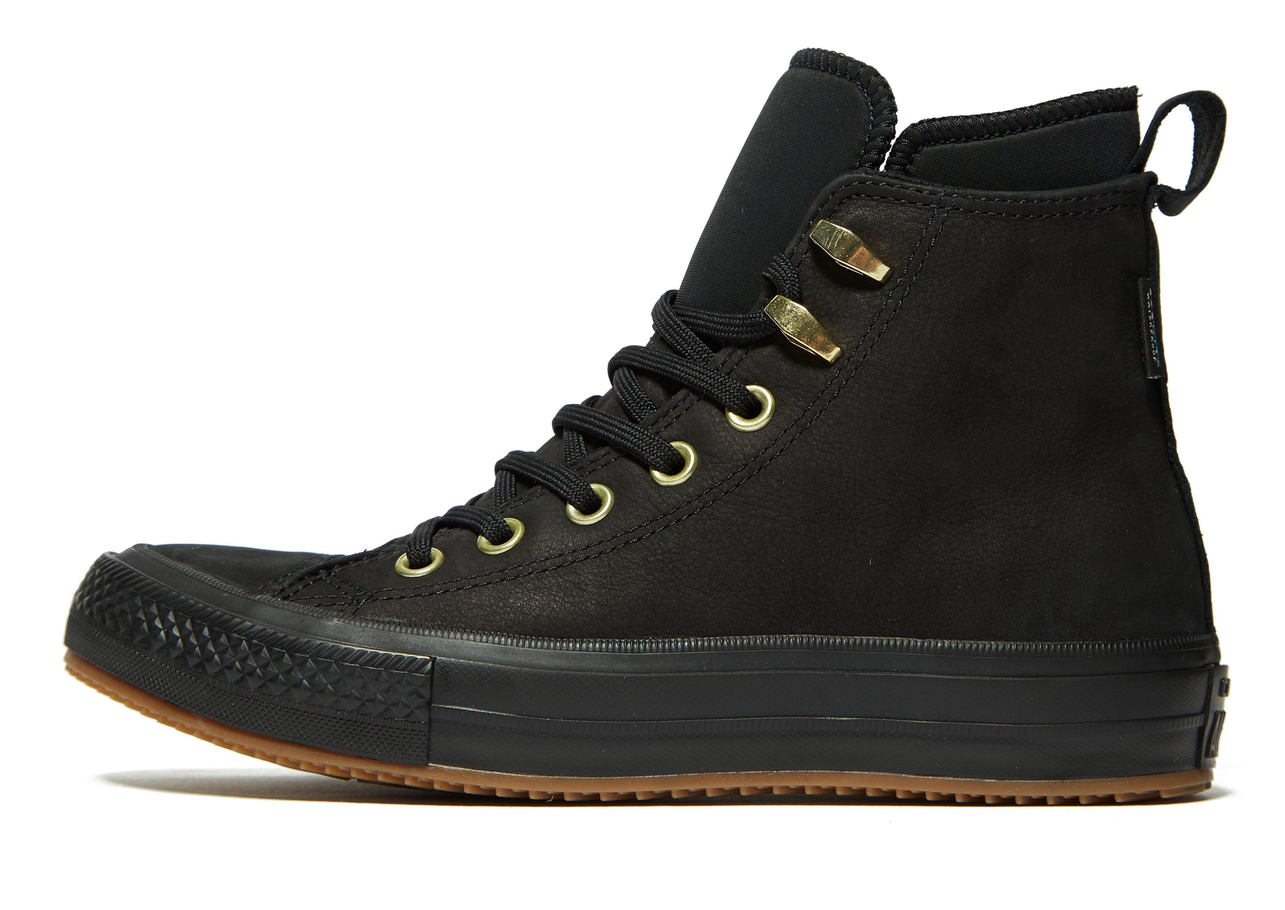 Converse Leather All Star Waterproof Boot High Top in Black for Men - Lyst