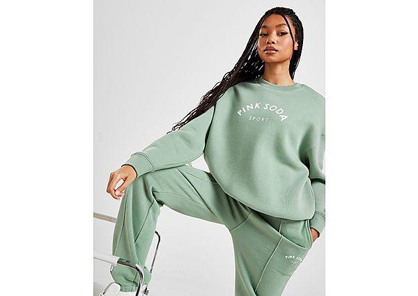 Pink Soda Sport Toluca Crew Sweatshirt in Green | Lyst UK