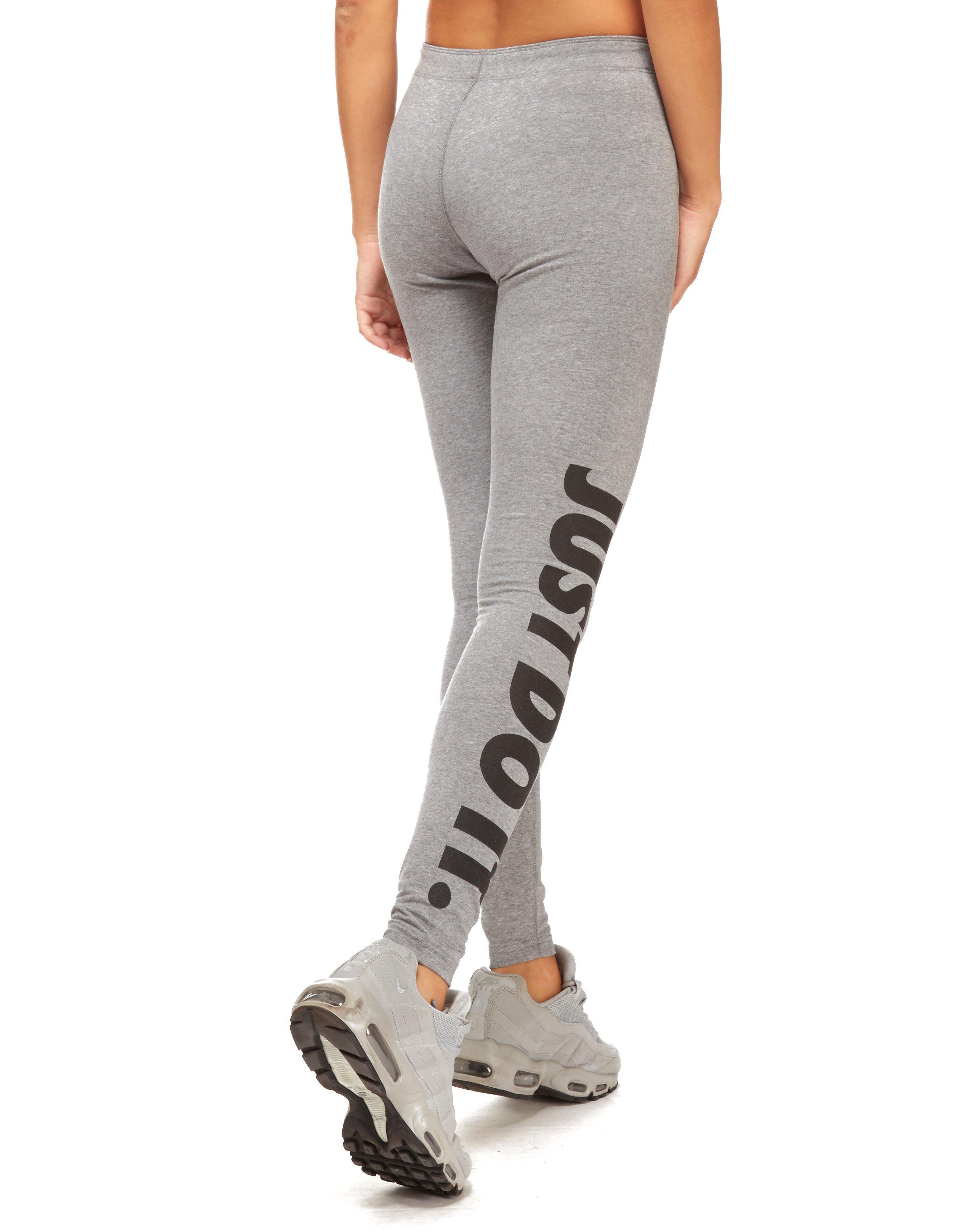 nike just do it leggings black and white