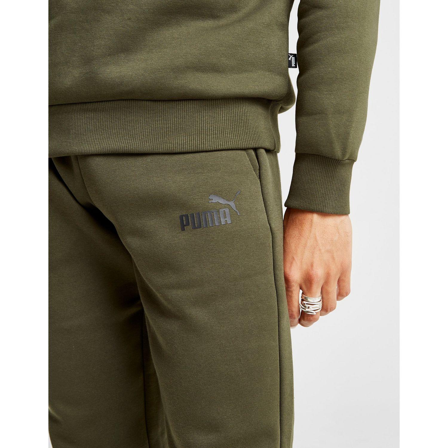puma core logo pants green