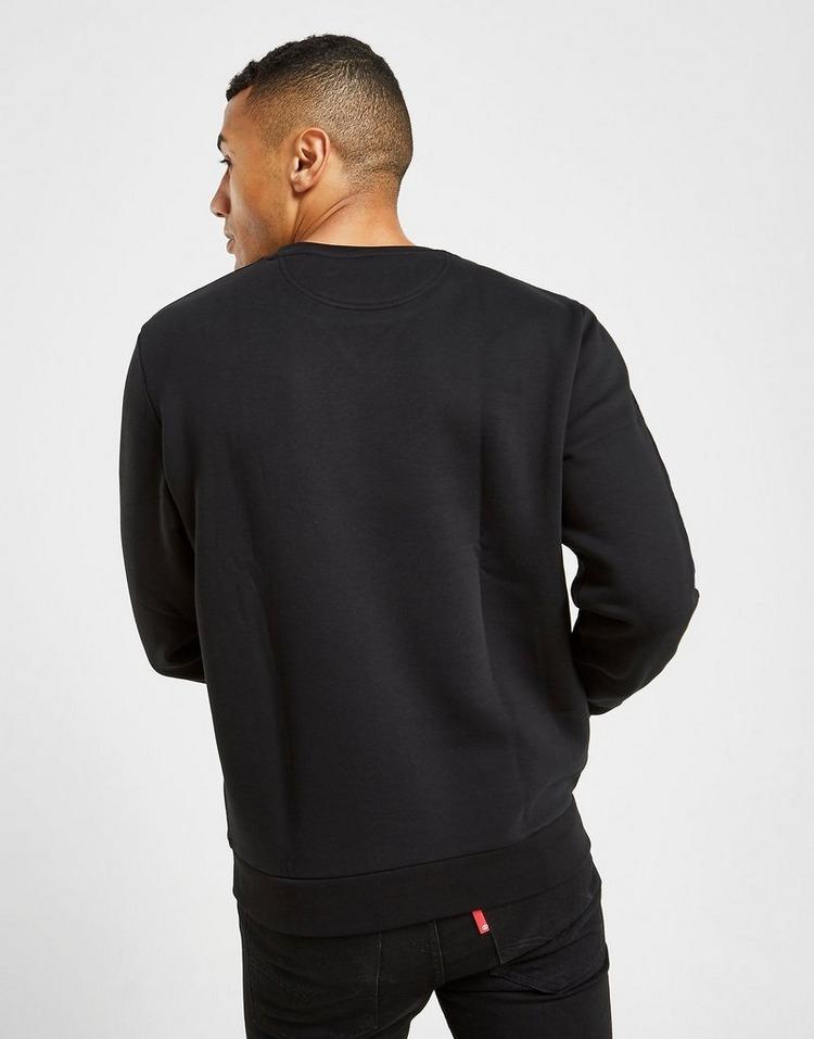 lacoste tonal tape crew sweatshirt