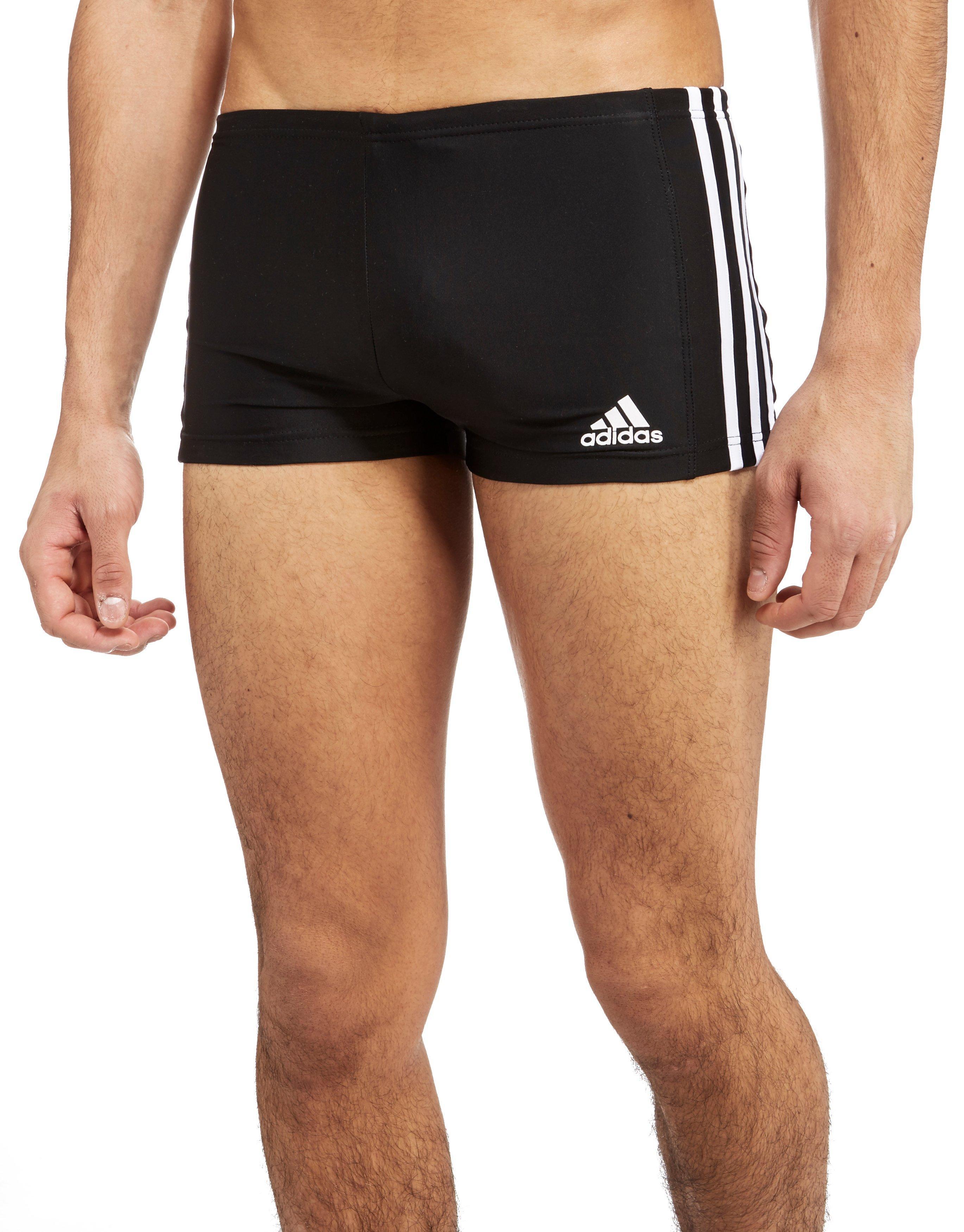 adidas Synthetic Aqua Swim Shorts in Black/White (Black) for Men - Lyst