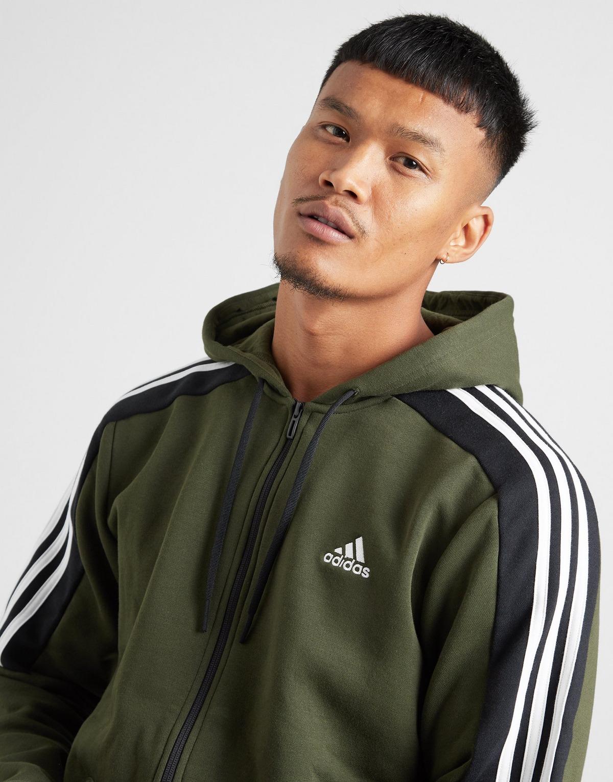adidas green and black hoodie