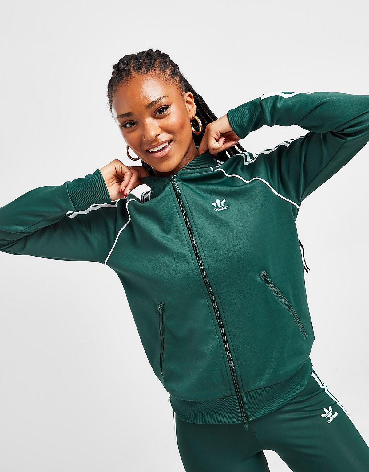 adidas Originals Sst Track Top in Green | Lyst UK