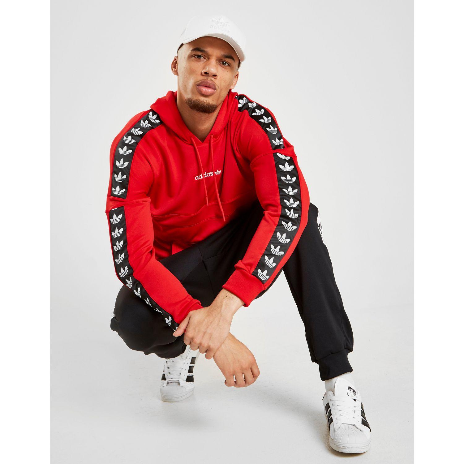 adidas tnt tape hoodie red 