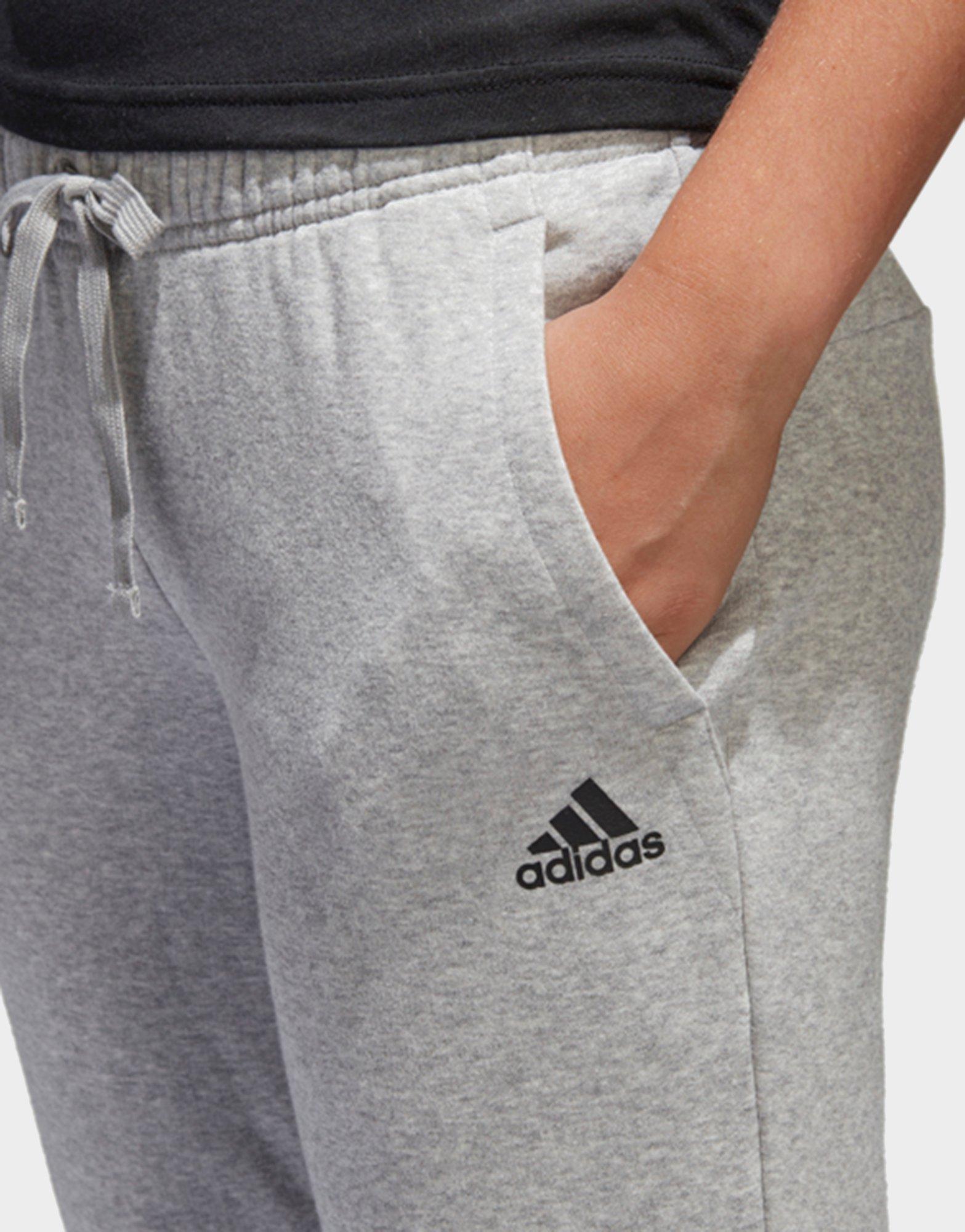 adidas essentials logo cuffed pants
