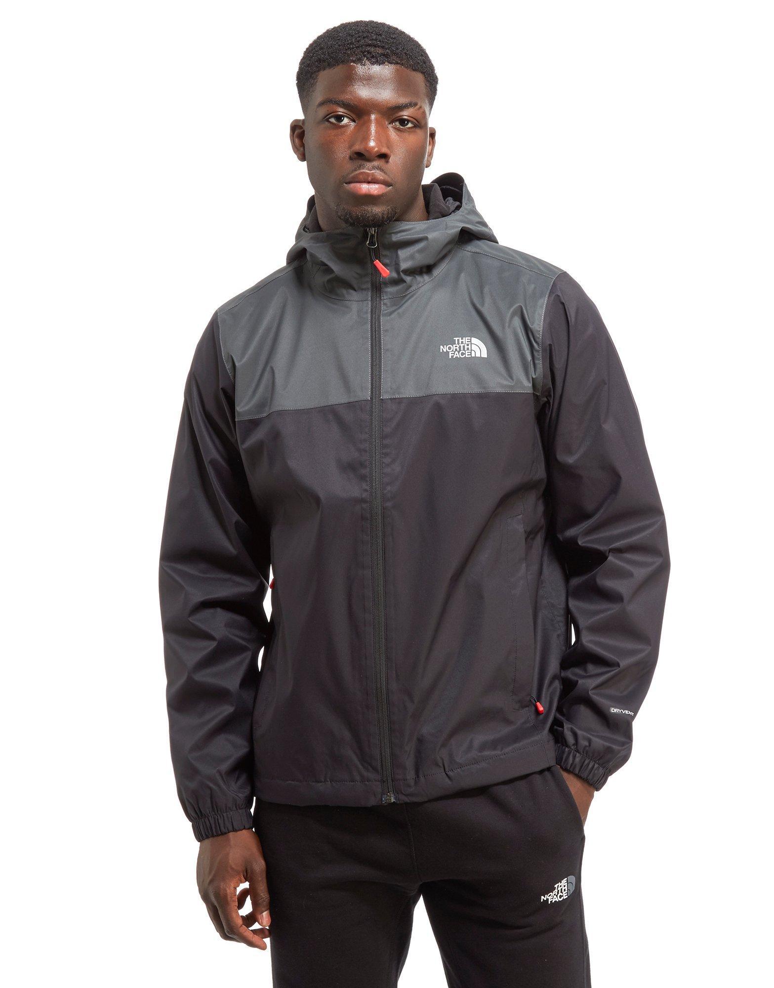 The North Face Synthetic Ost Colour Block Jacket In Black Grey Black For Men Lyst