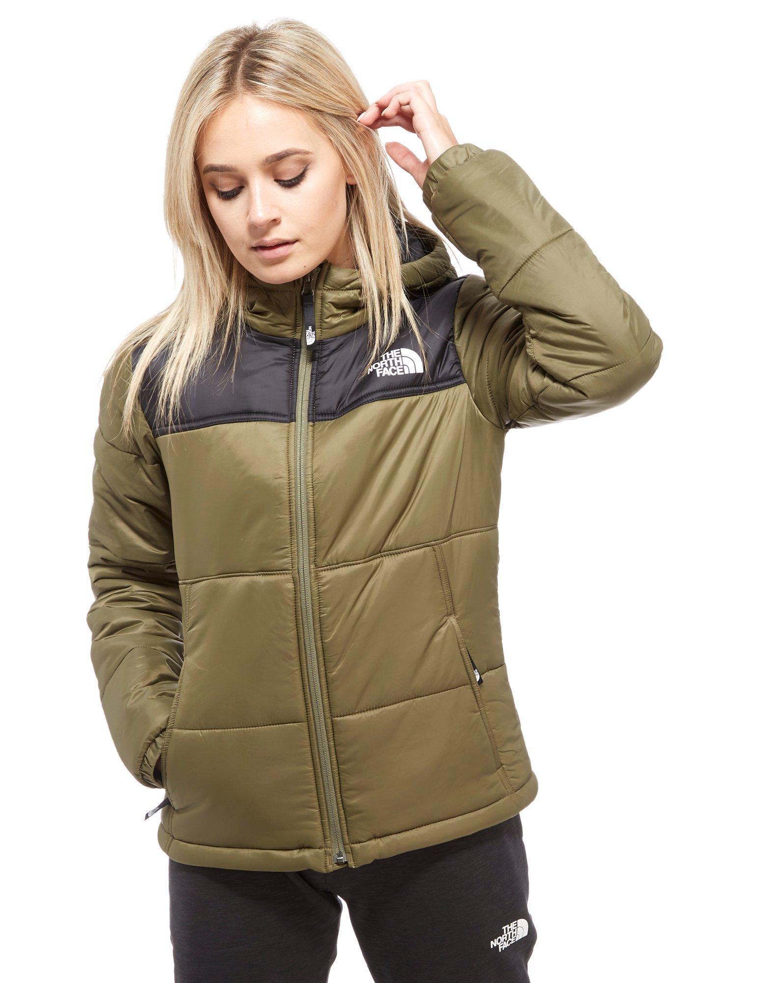 north face panel padded jacket