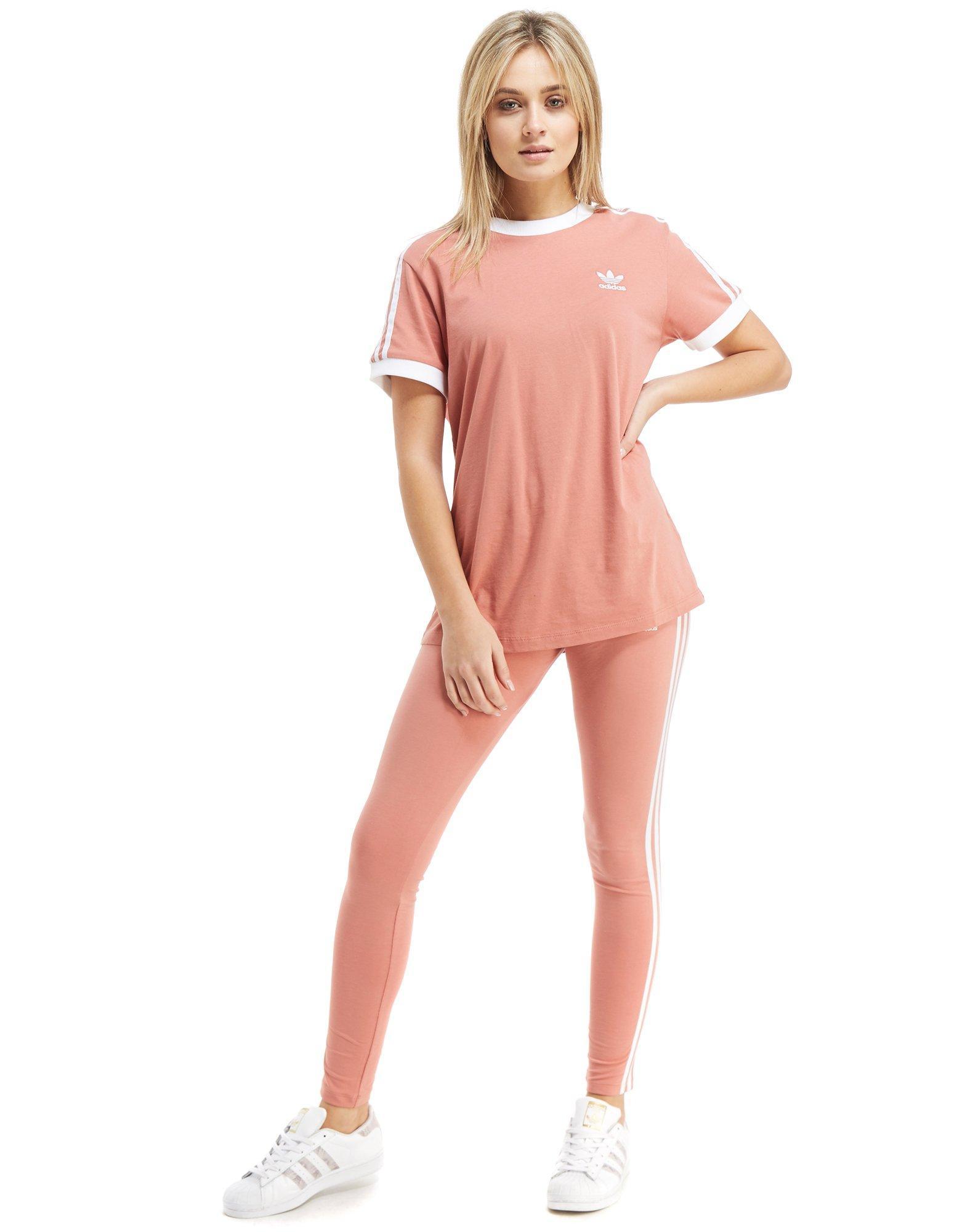 pink adidas leggings and shirt