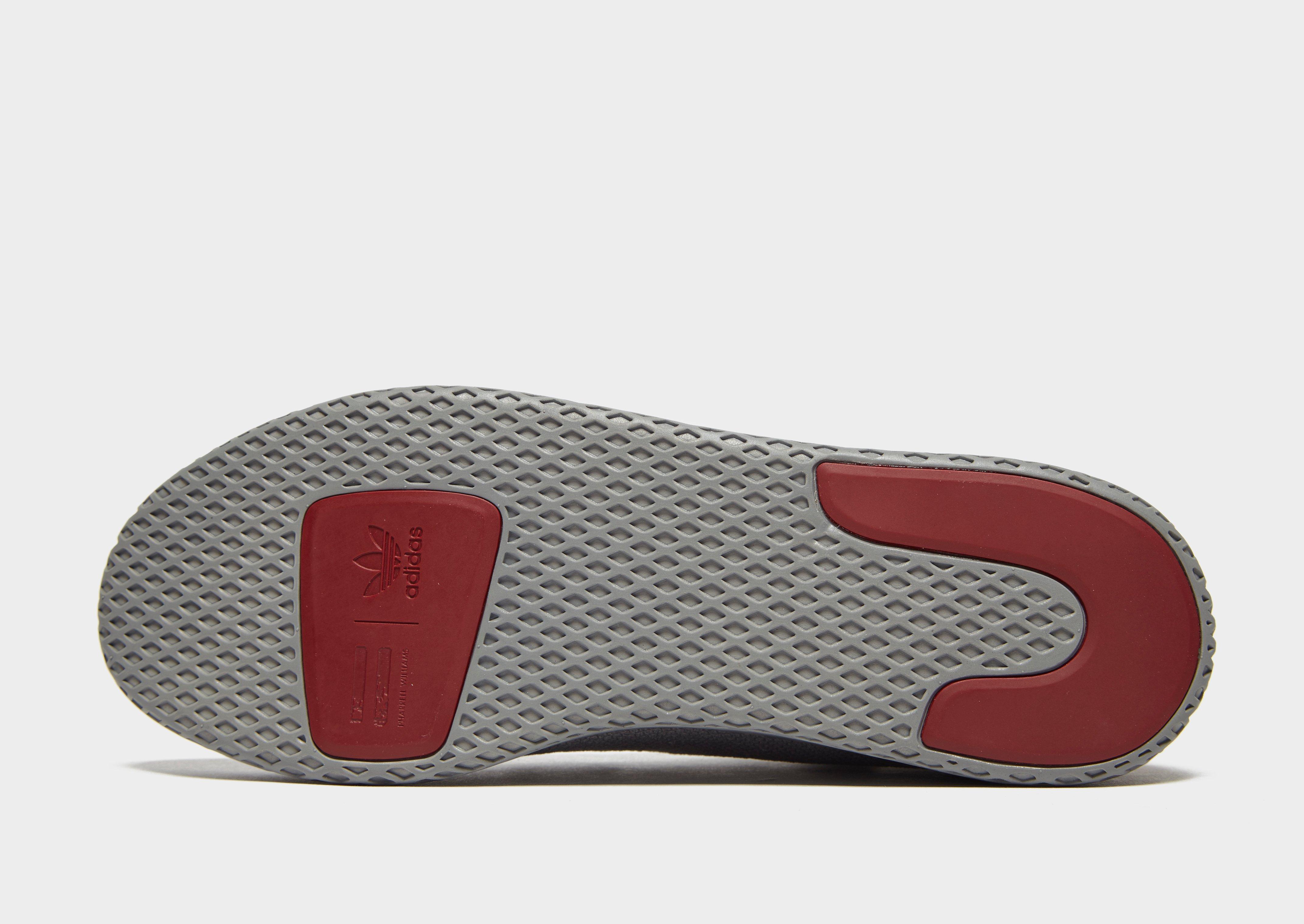 adidas originals x pharrell williams tennis hu grey and red