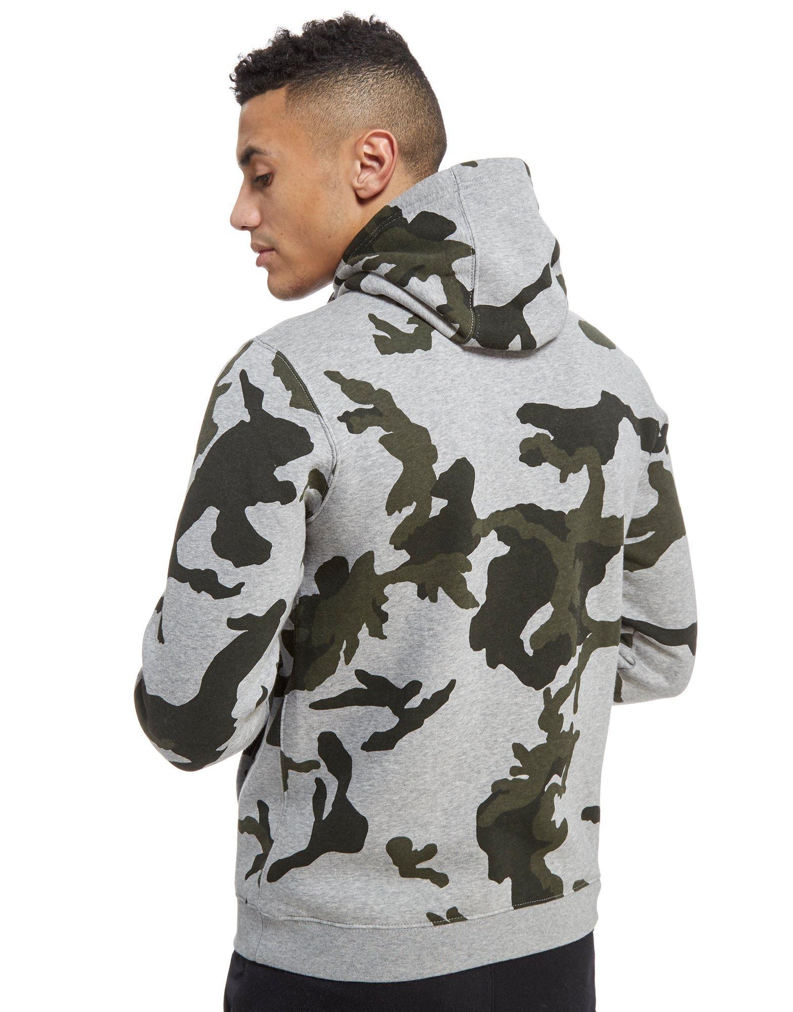 nike camo zip hoody mens