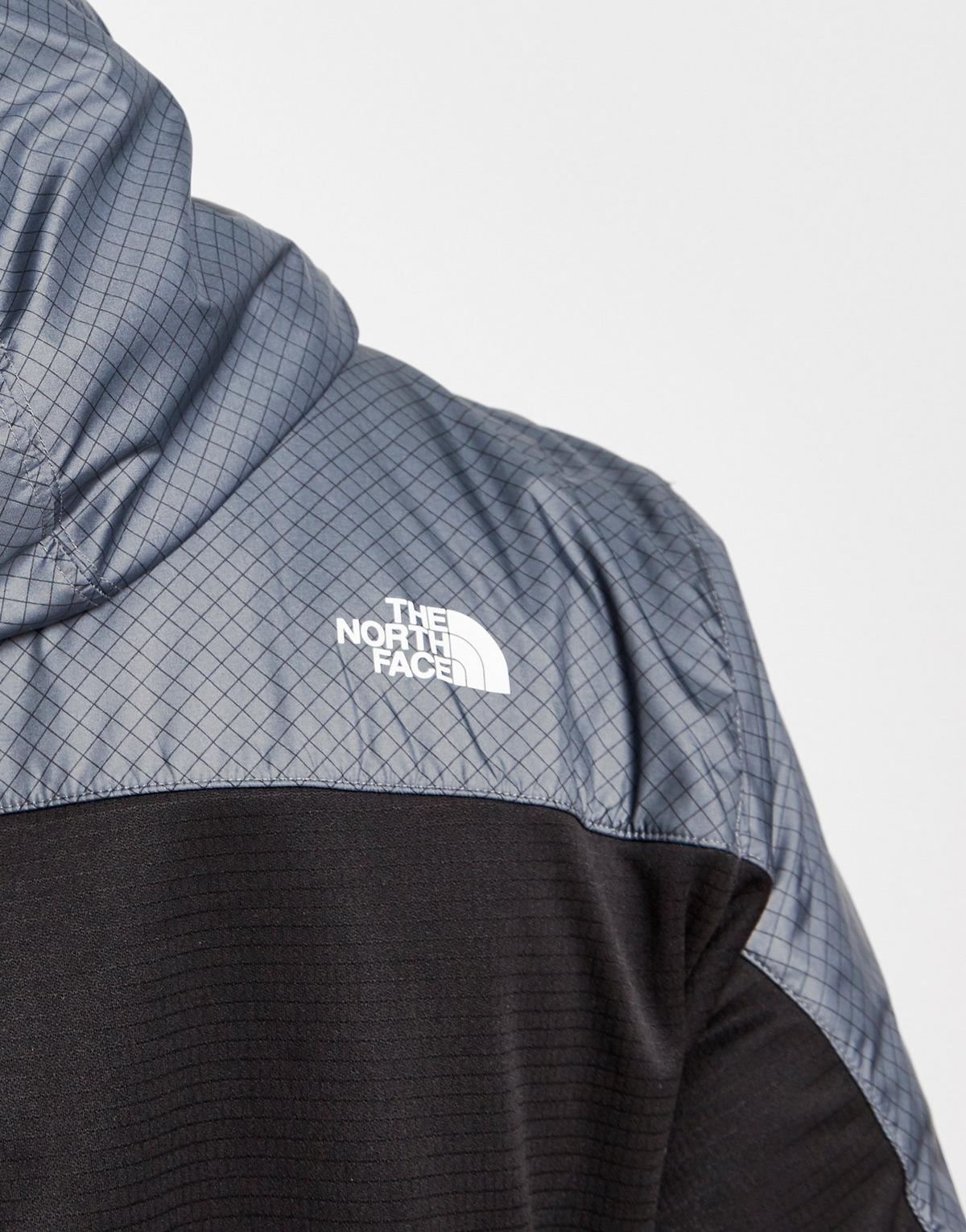 north face train n logo full zip hooded jacket
