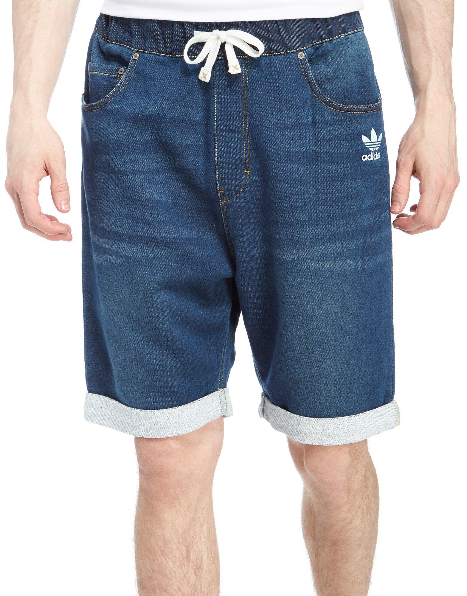 adidas denim shorts