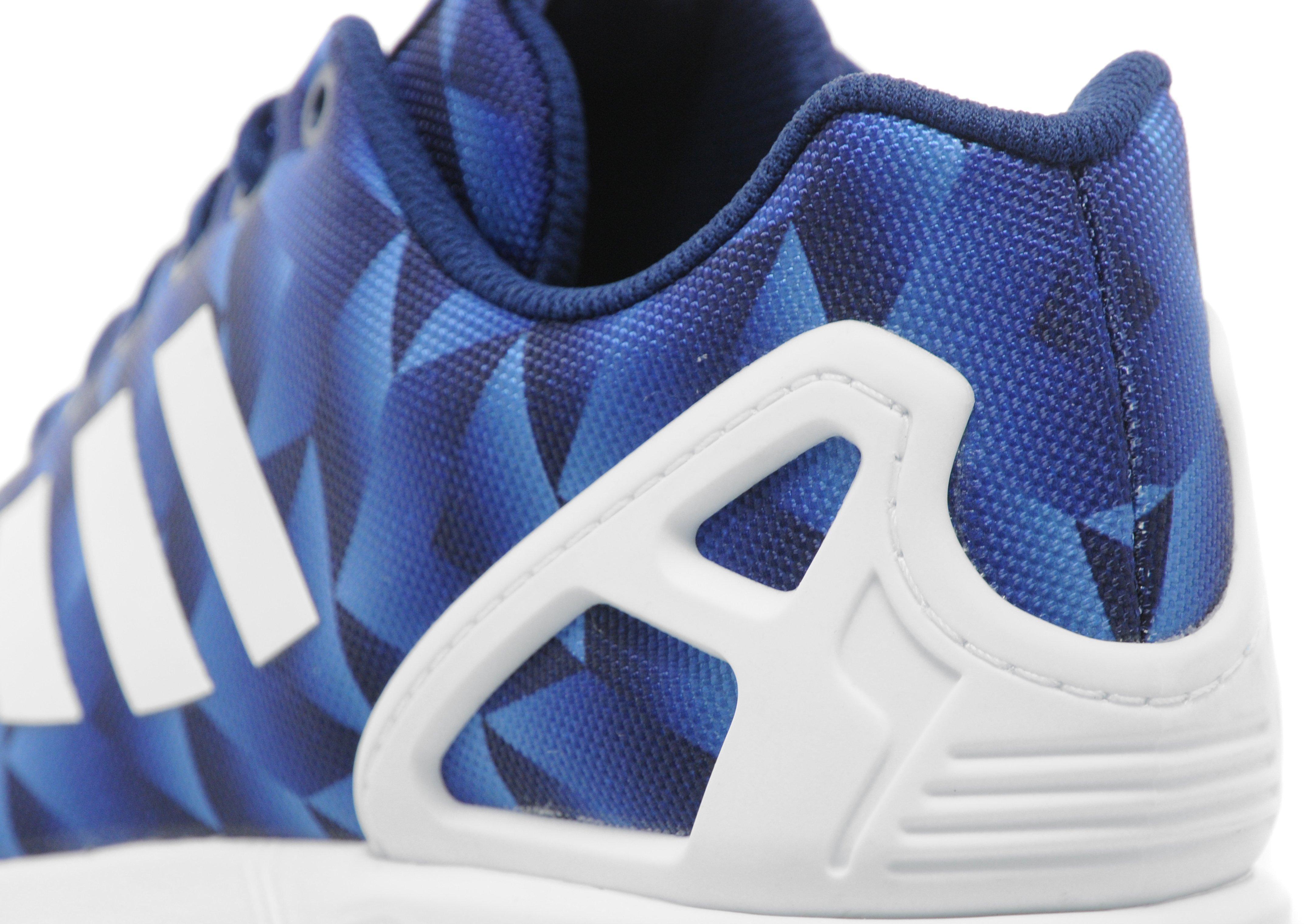 adidas zx flux print blue