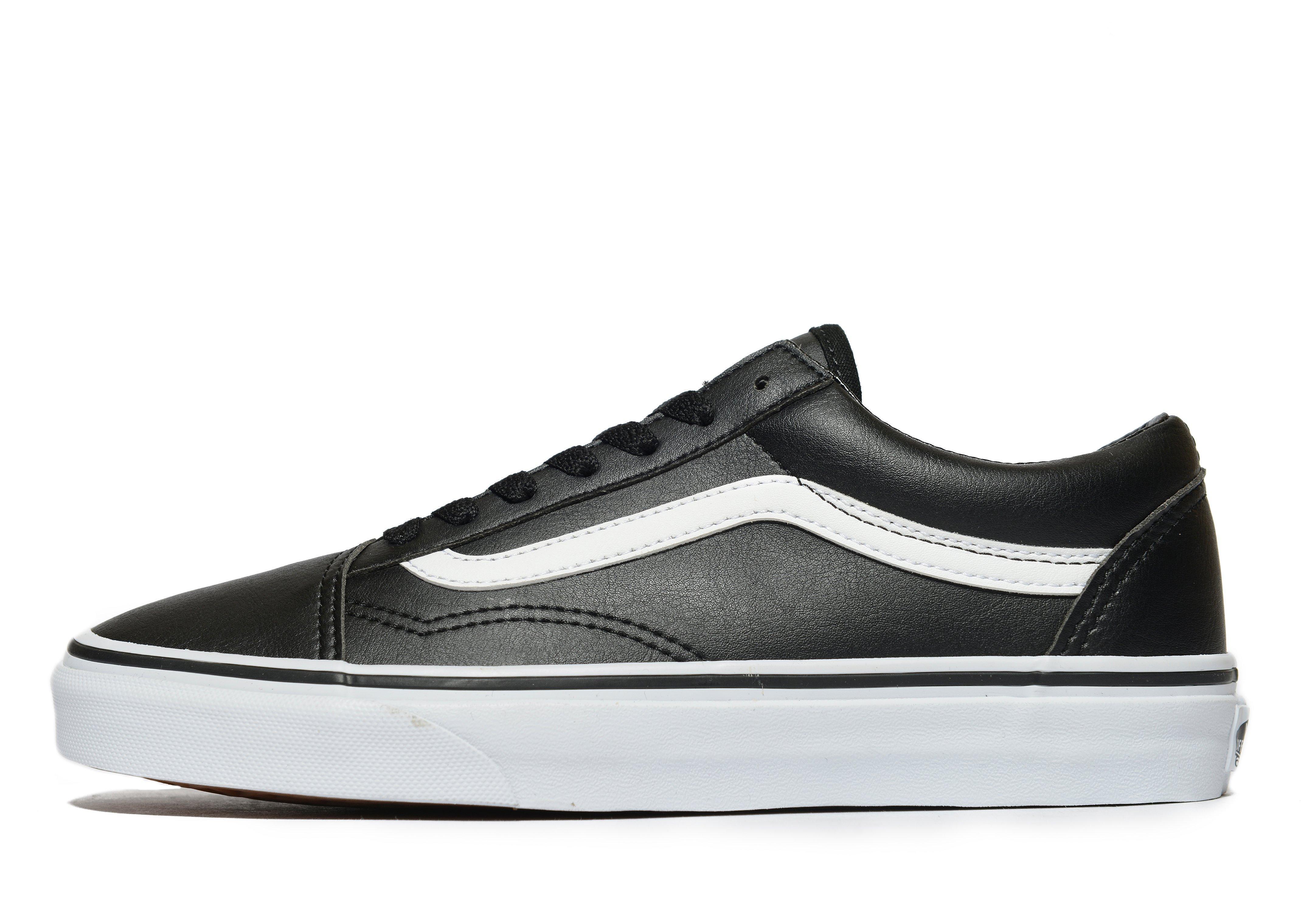 vans old skool leather trainers