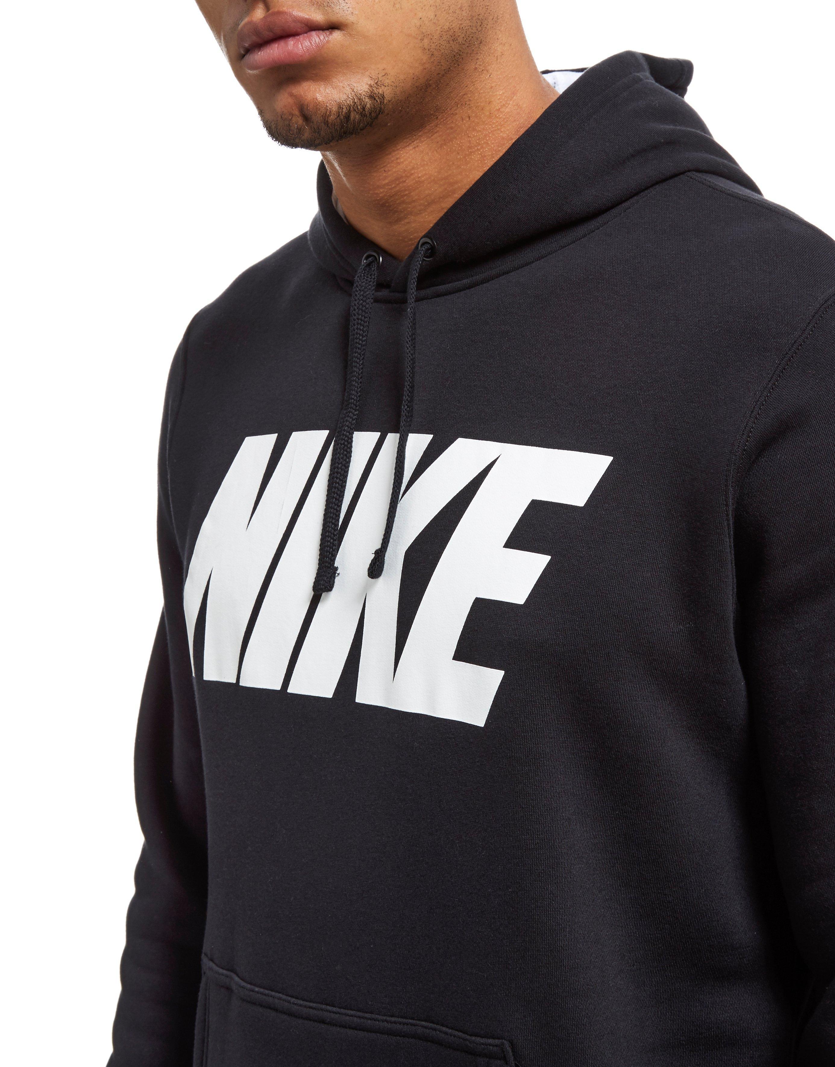 Nike Cotton Club Hoodie in Black/White (Black) for Men Lyst
