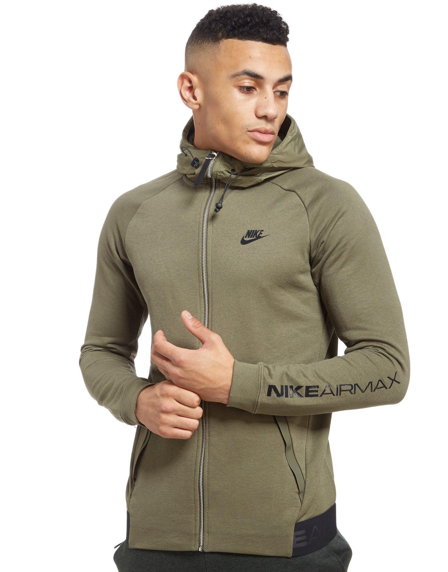 Lyst - Nike Air Max Full Zip Hoodie in Green for Men