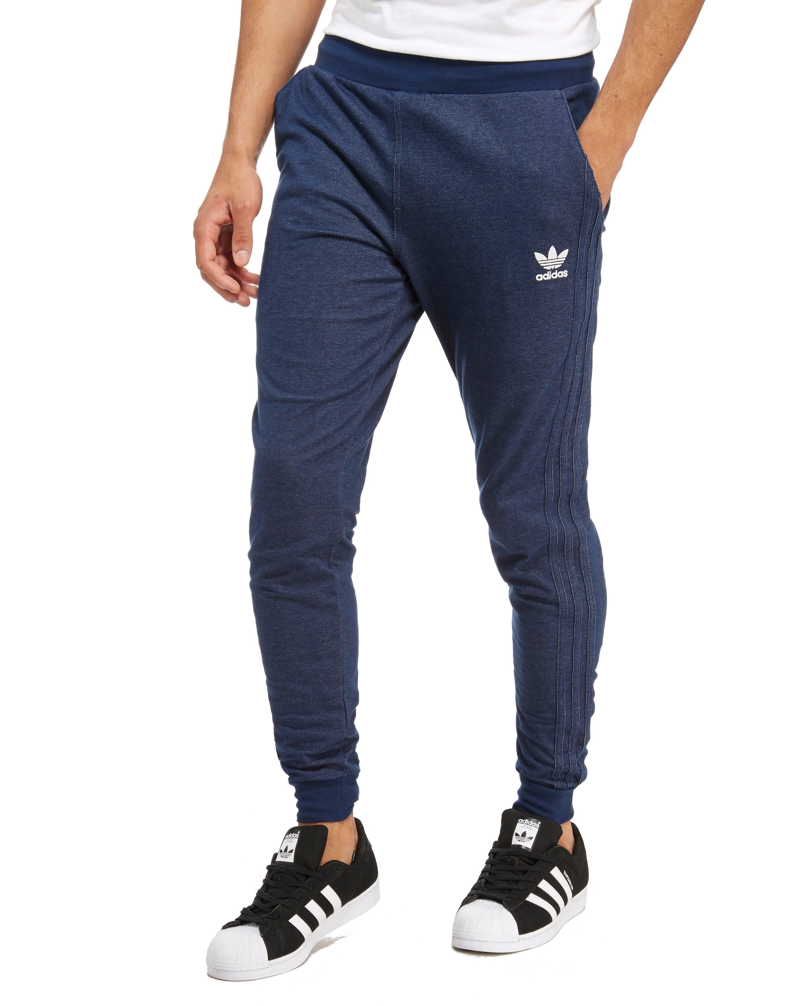 adidas Originals Denim Superstar Pants in Blue/White (Blue) for Men - Lyst
