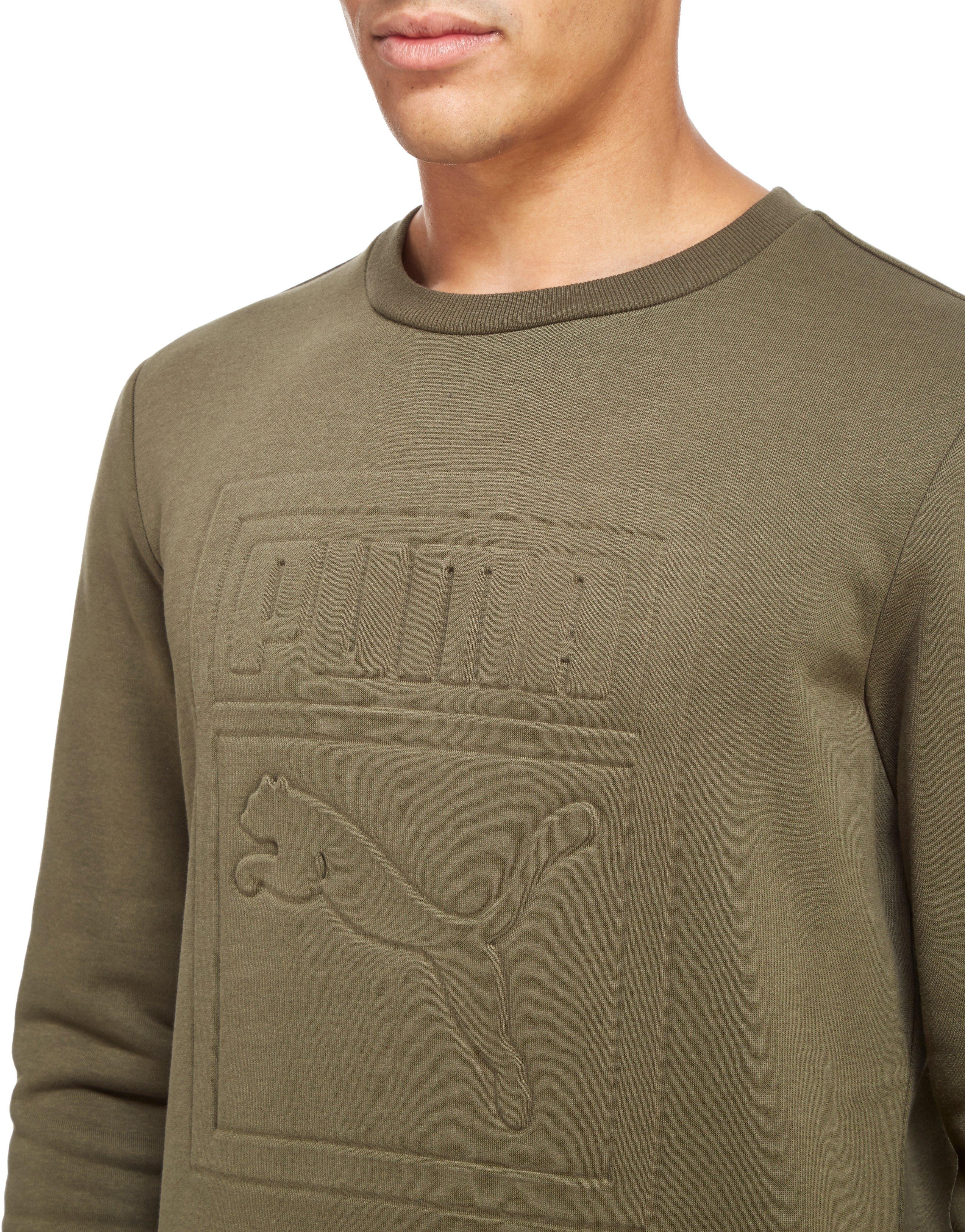 puma archive embossed logo hoodie