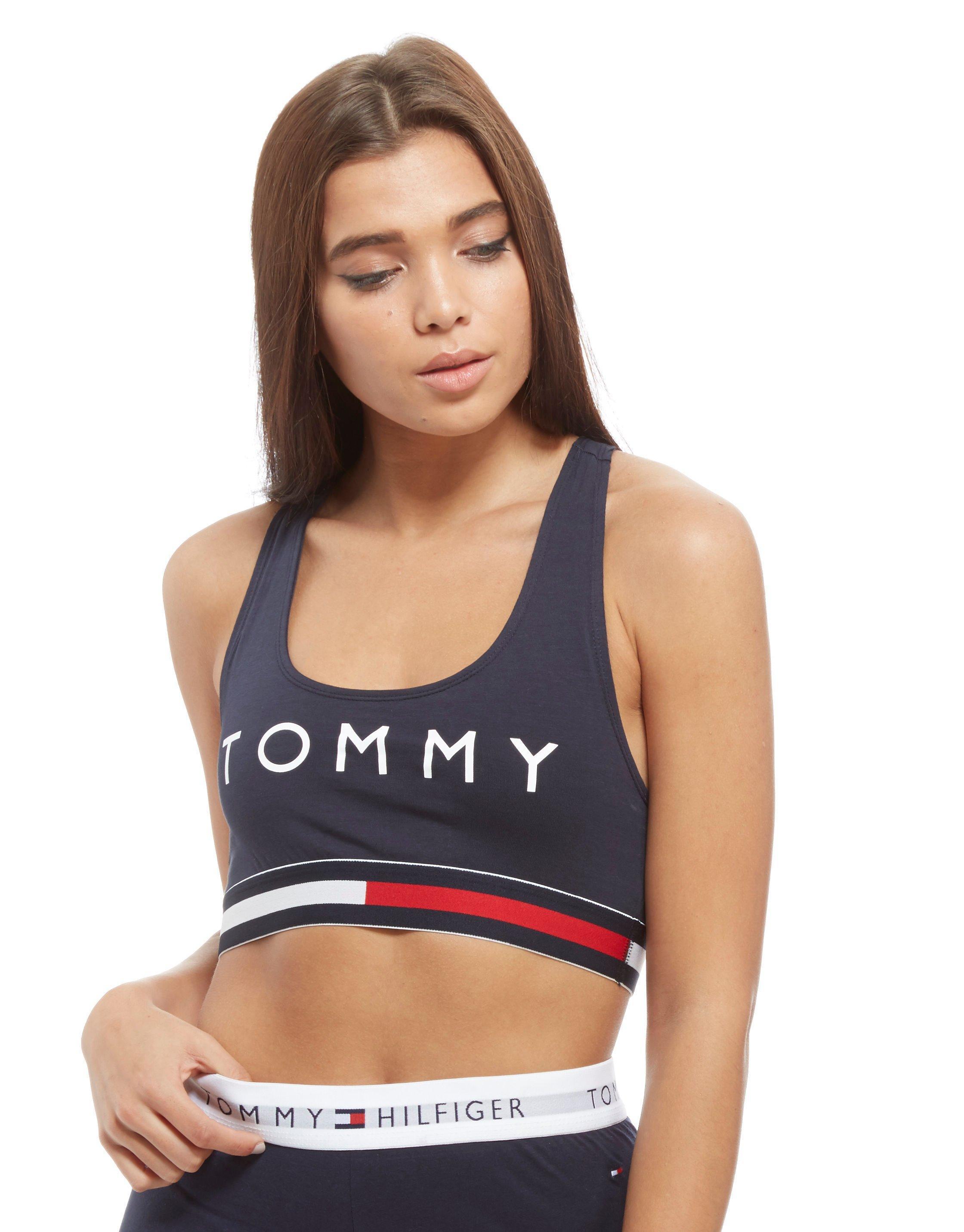 white tommy hilfiger sports bra