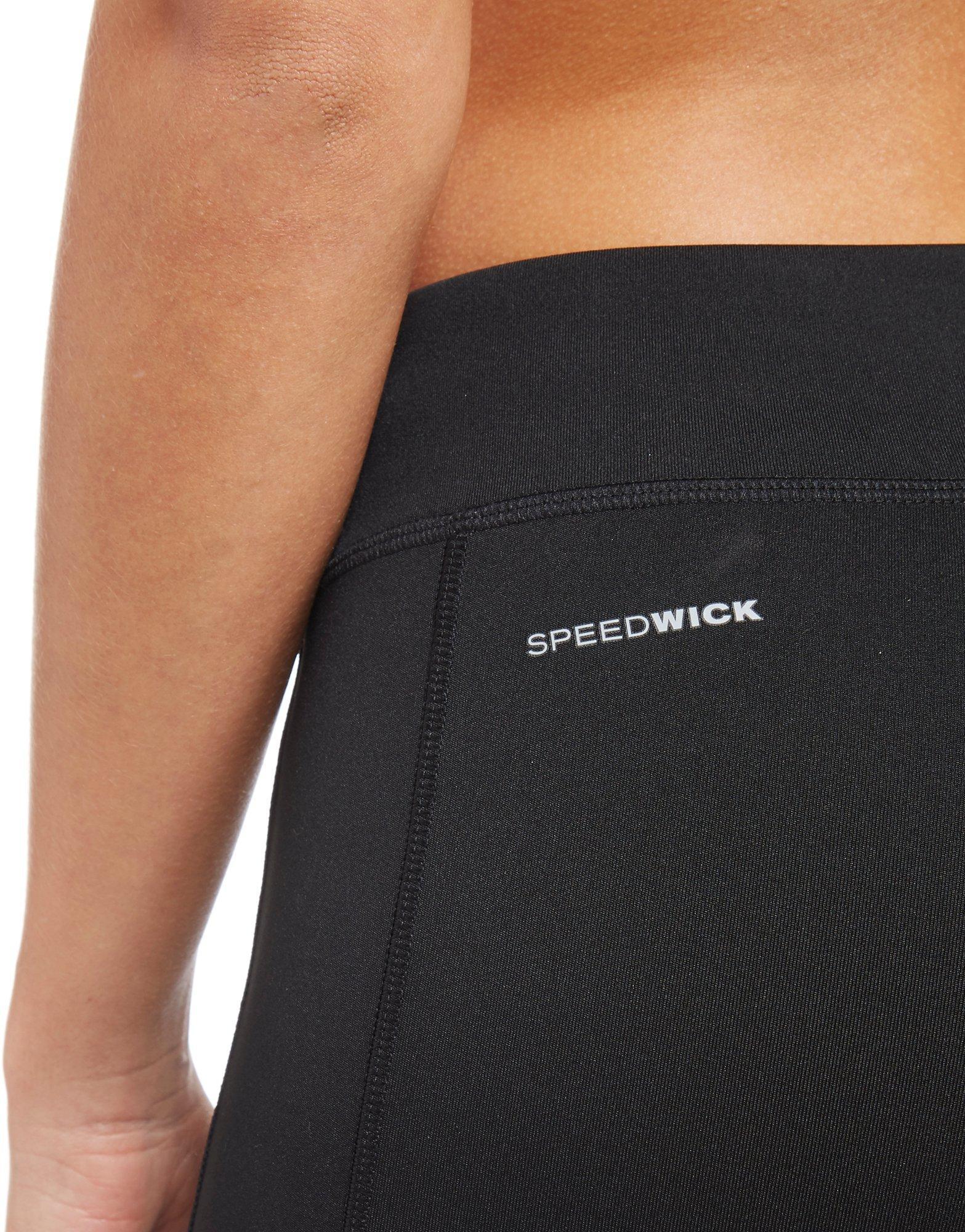 Reebok Synthetic High Waisted Leggings in Black Lyst