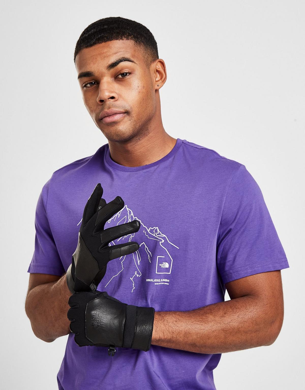 The North Face Etip Leather Gloves in Black for Men - Lyst