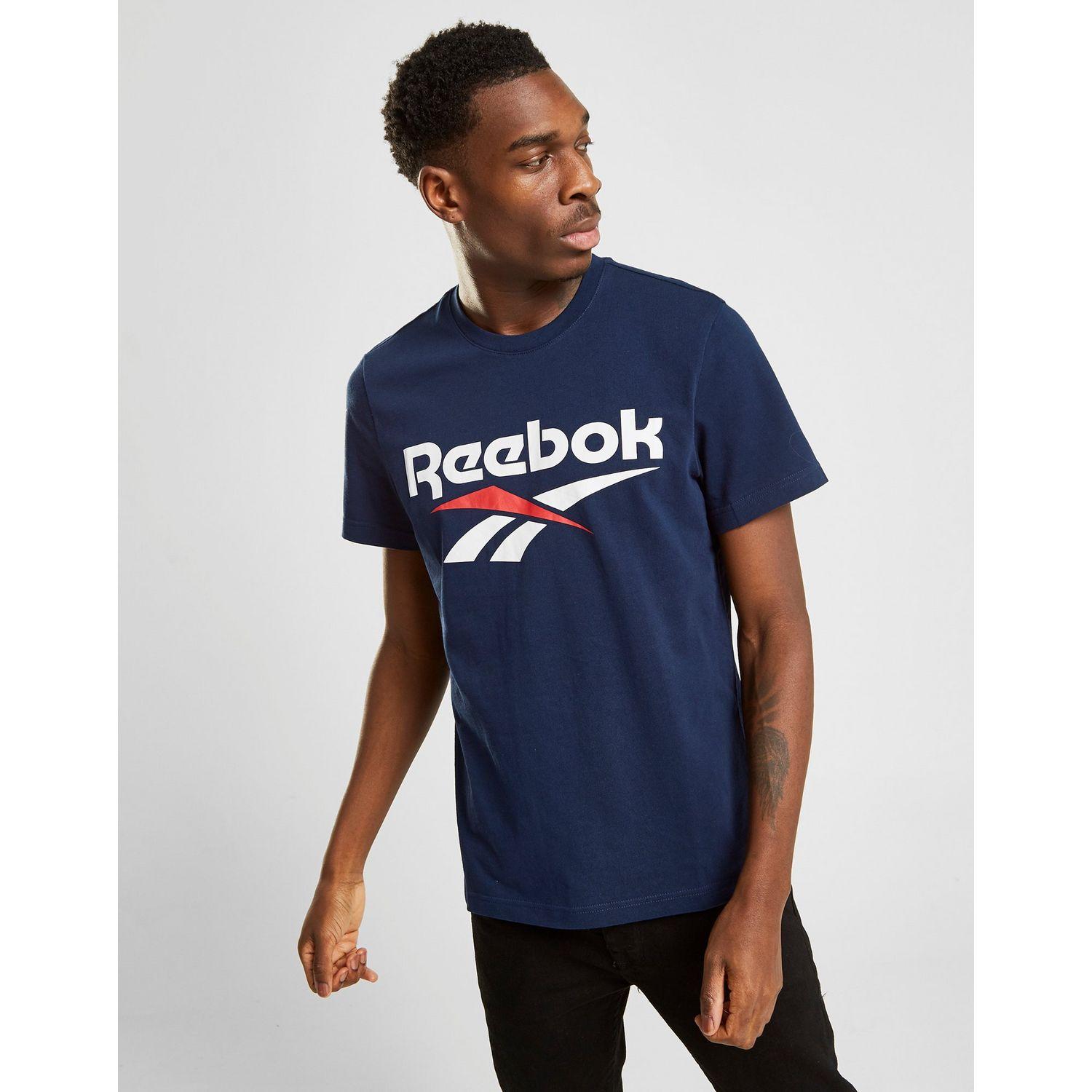navy blue reebok shirt
