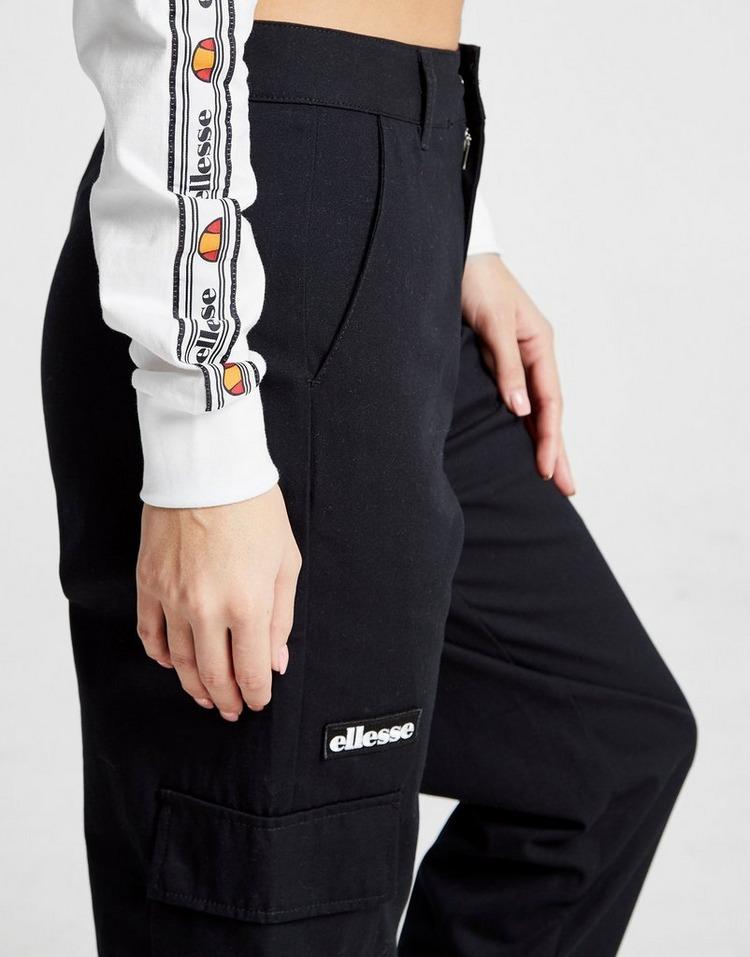 Ellesse Cotton Cargo Pants in Black Lyst