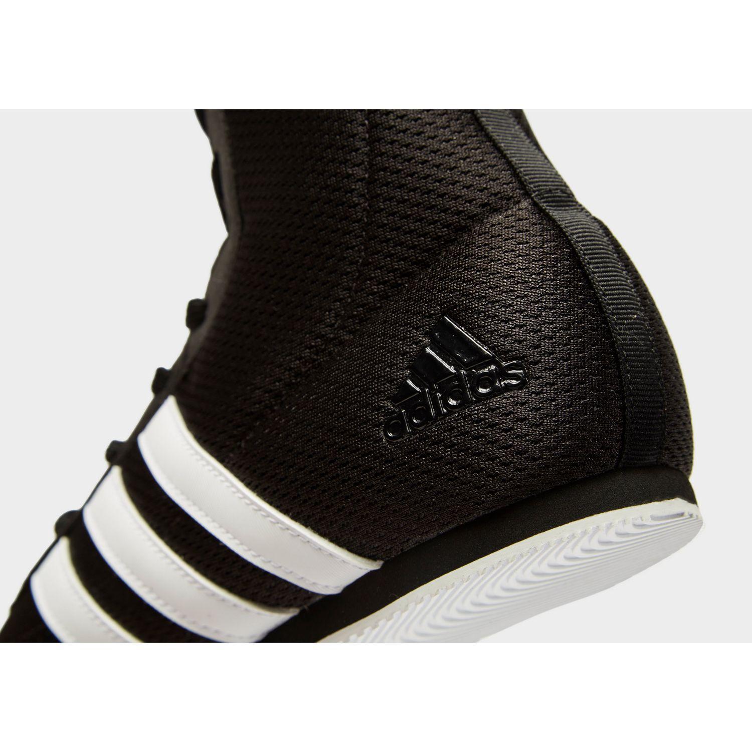 adidas white and gold boxing boots