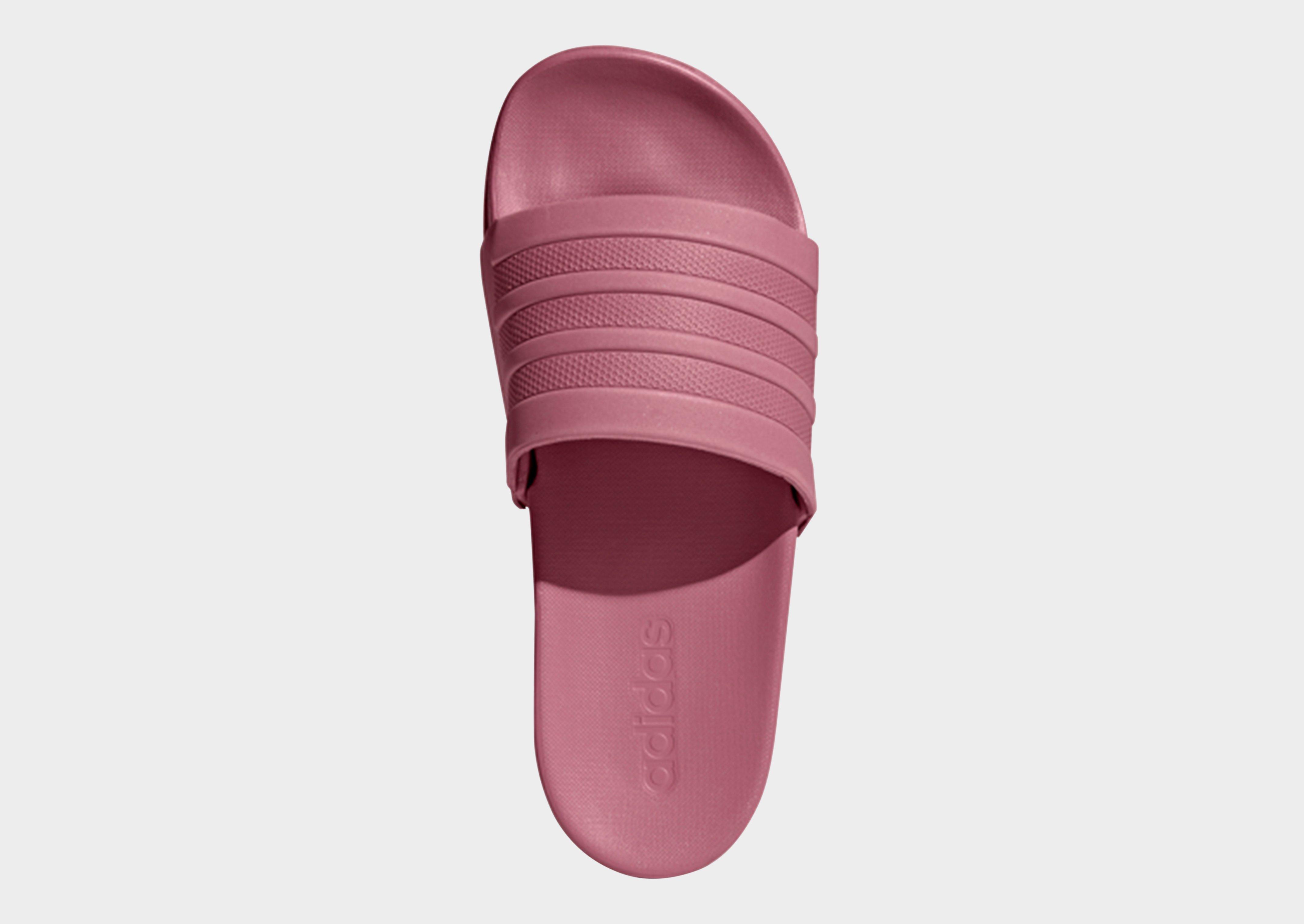 adilette cloudfoam plus mono slides pink