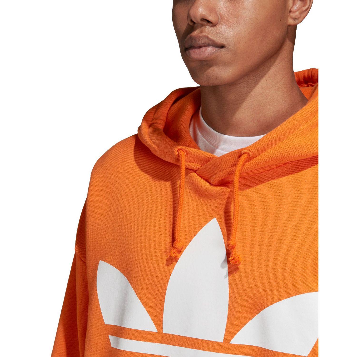 orange adidas hoodie mens