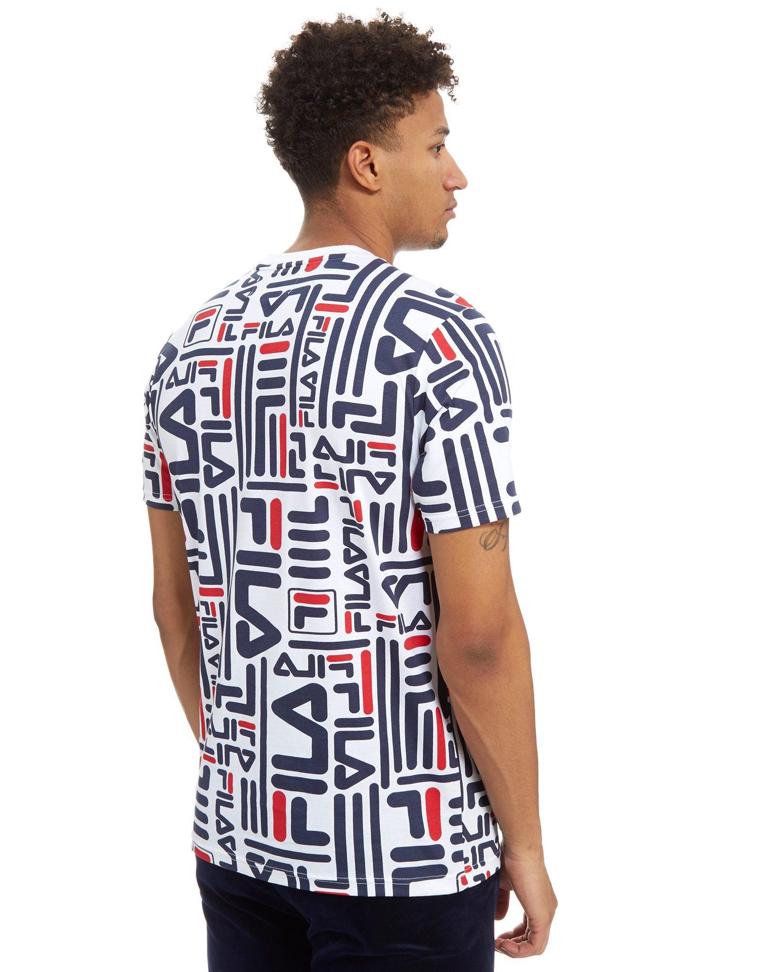 fila all over print t shirt