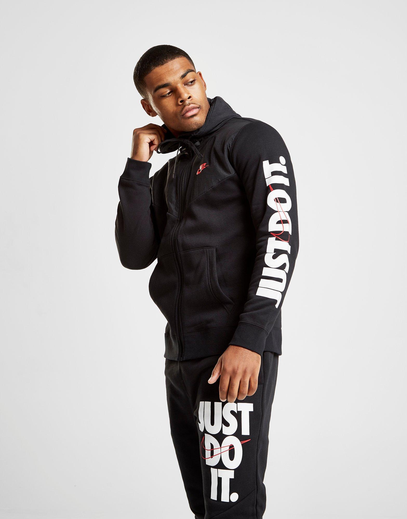 nike just do it hoodie white