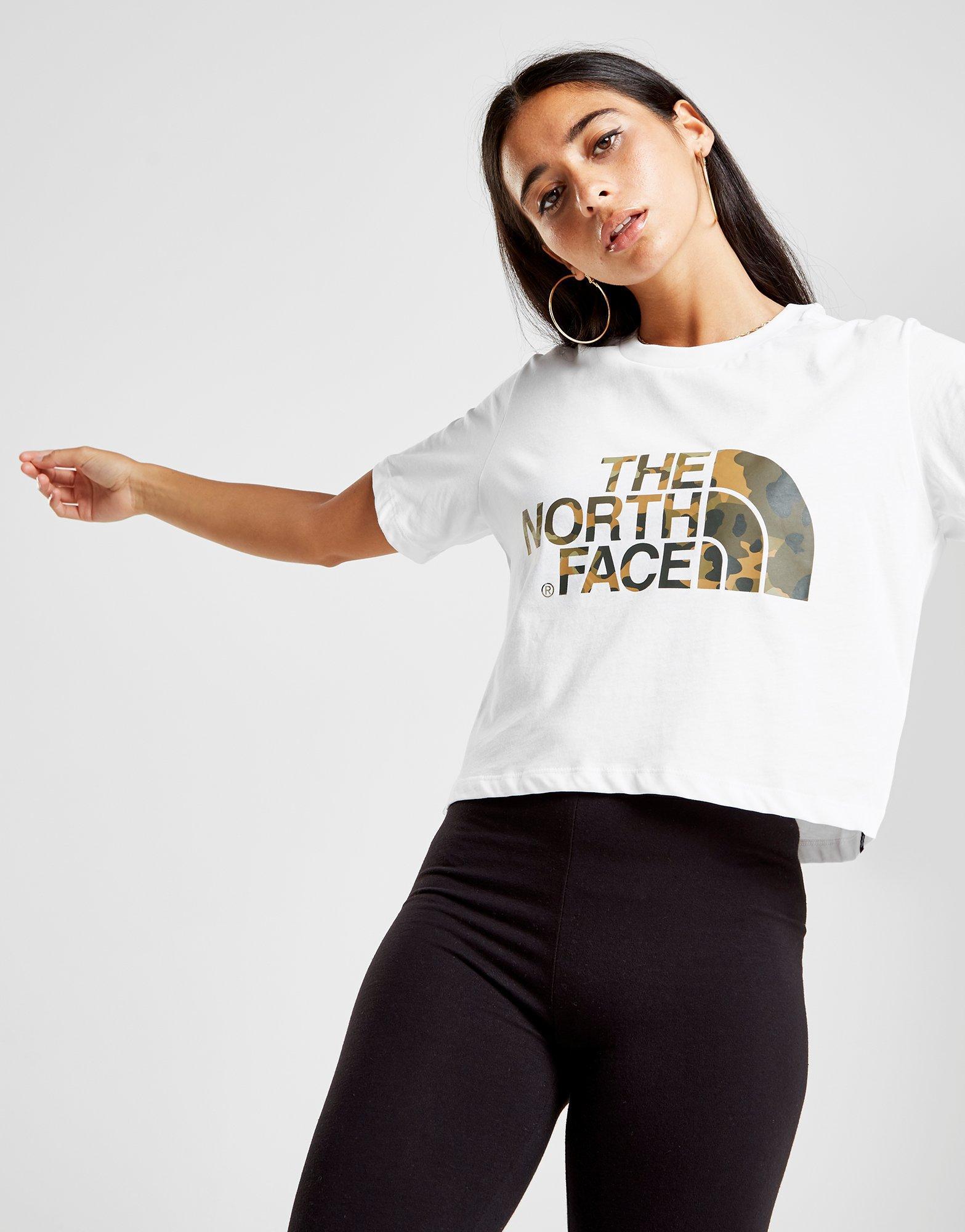 north face cropped t shirt